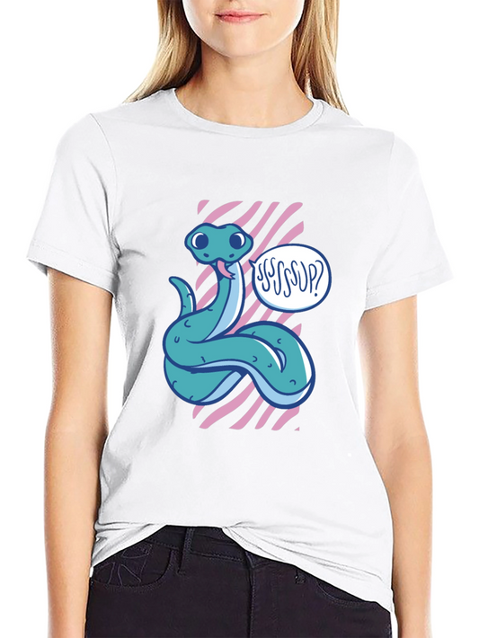 Ssssup Snake Graphic Tee - Cool & Quirky Design