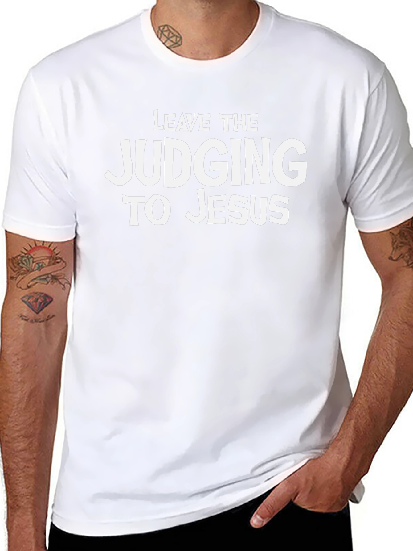 Leave the Judging to Jesus Black T-Shirt