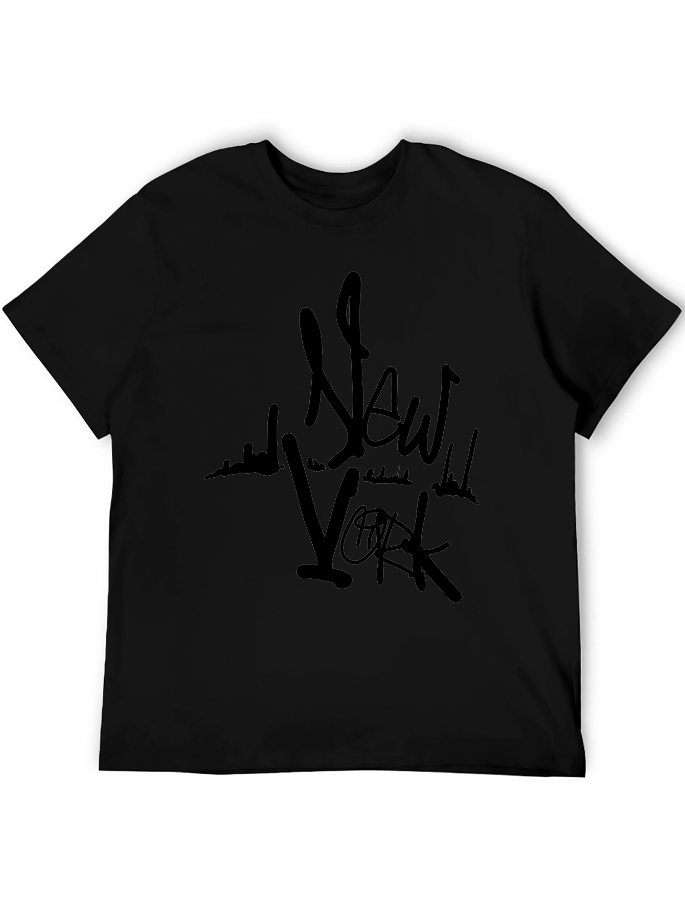 New York Graphic Print Crew Neck Tee