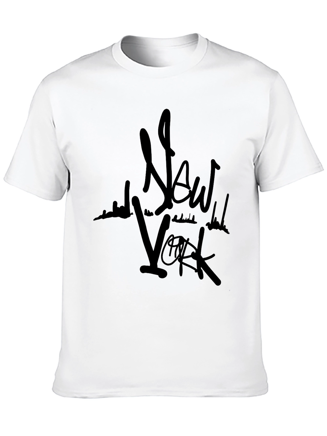 New York Graphic Print Crew Neck Tee