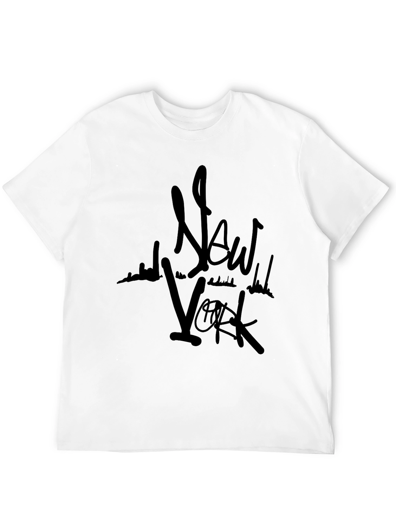 New York Graphic Print Crew Neck Tee