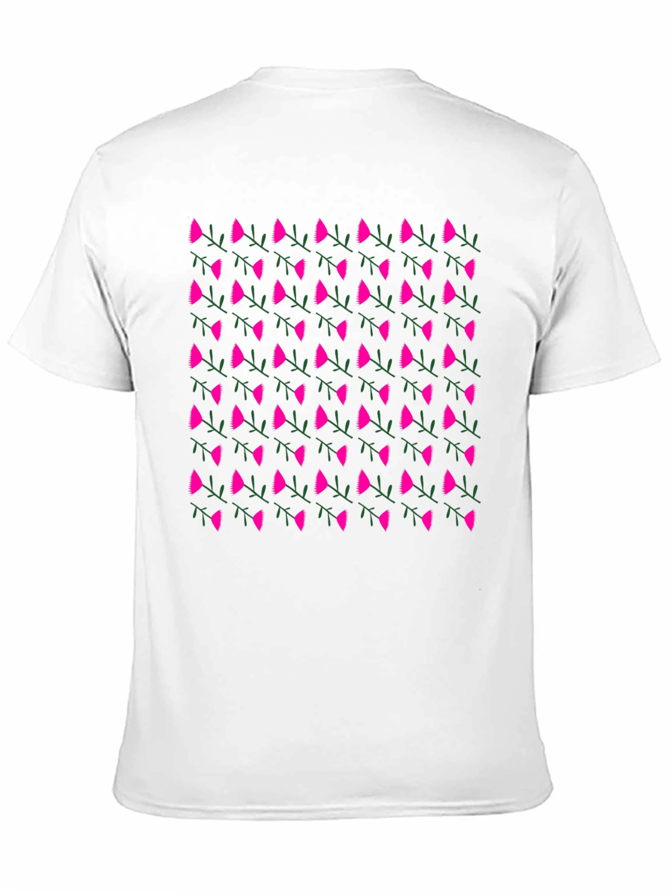 Floral Print Tee - Black