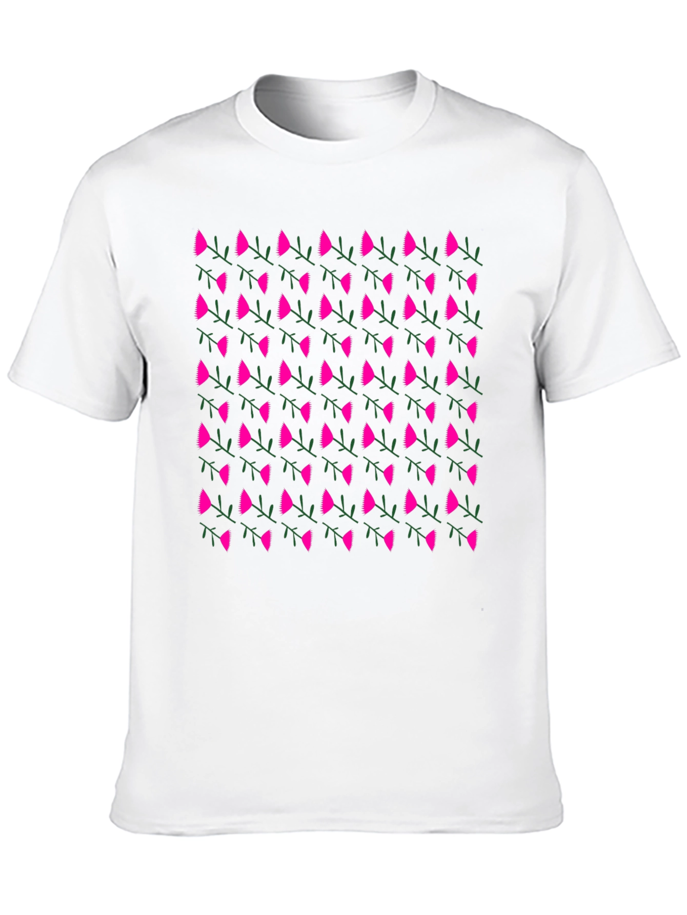 Floral Print Tee - Black
