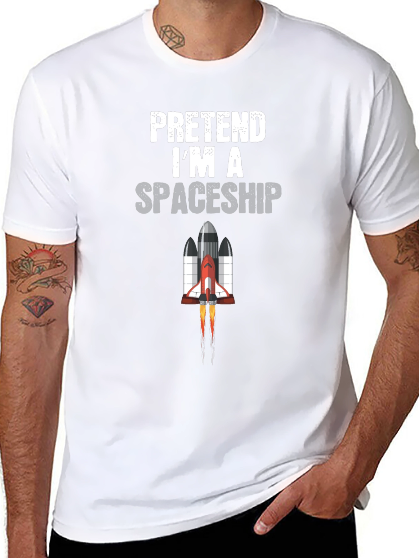 Pretend Im a Spaceship Funny T-Shirt