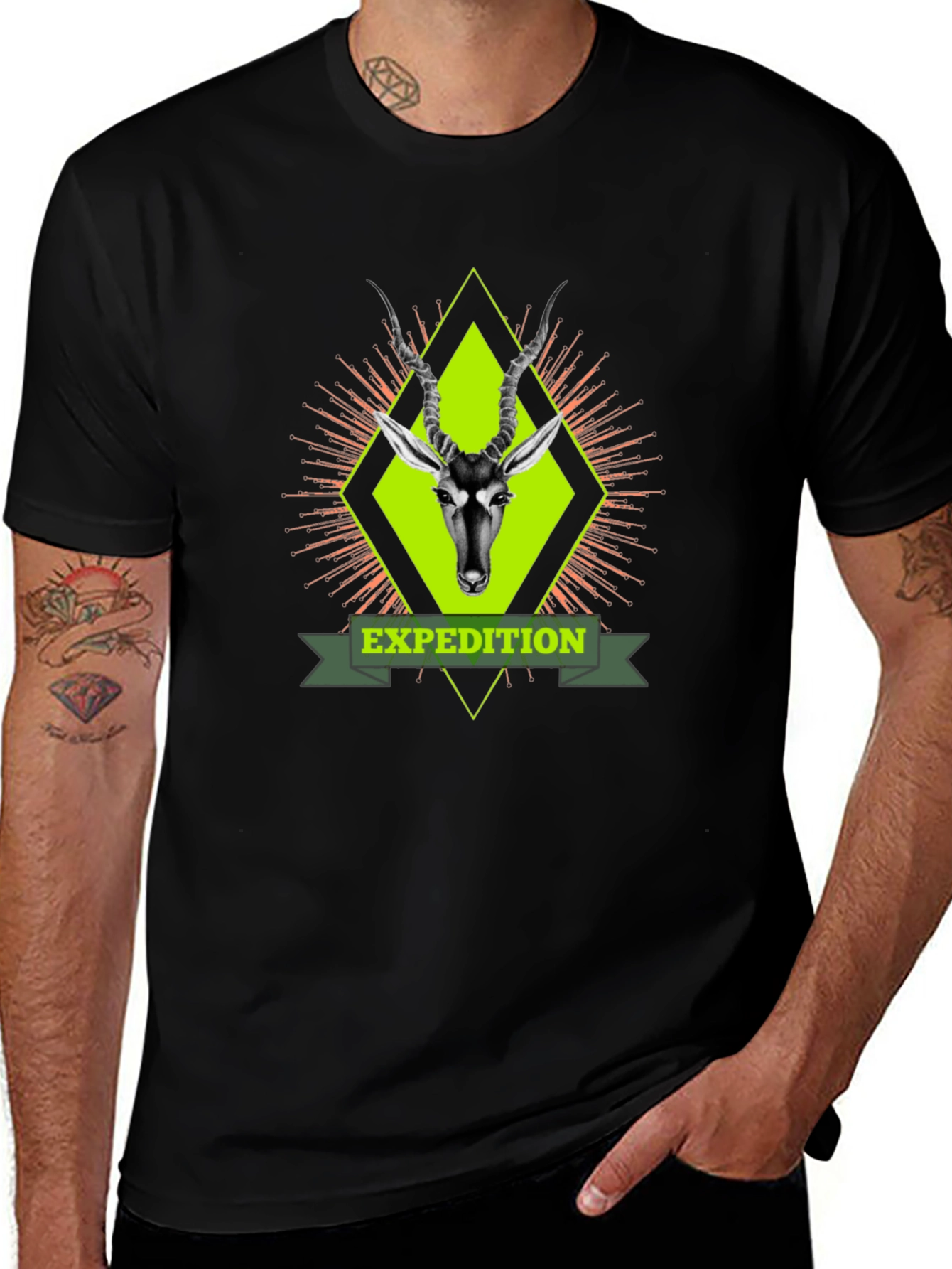 Expedition Antelope Graphic T-Shirt - Black