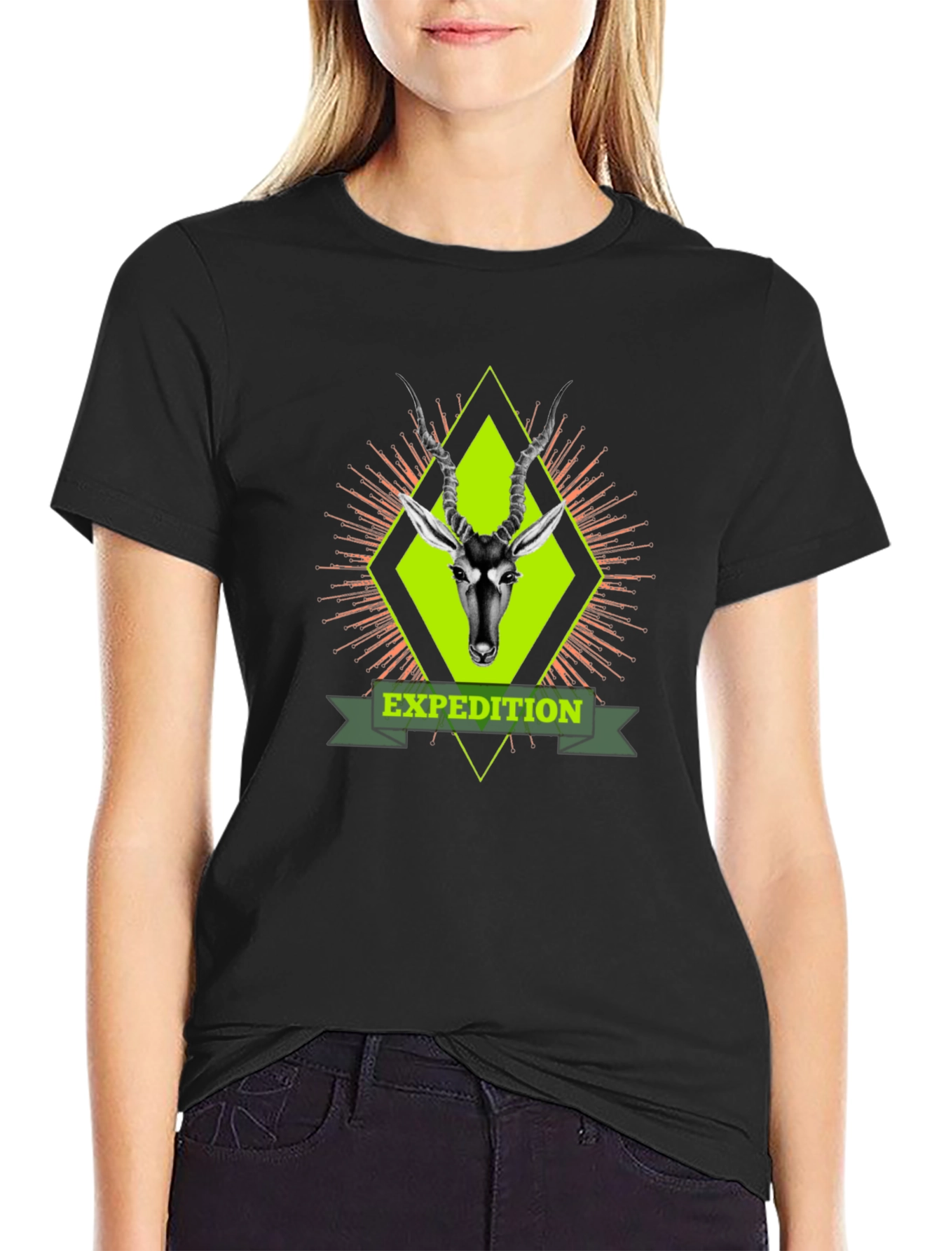 Expedition Antelope Graphic T-Shirt - Black