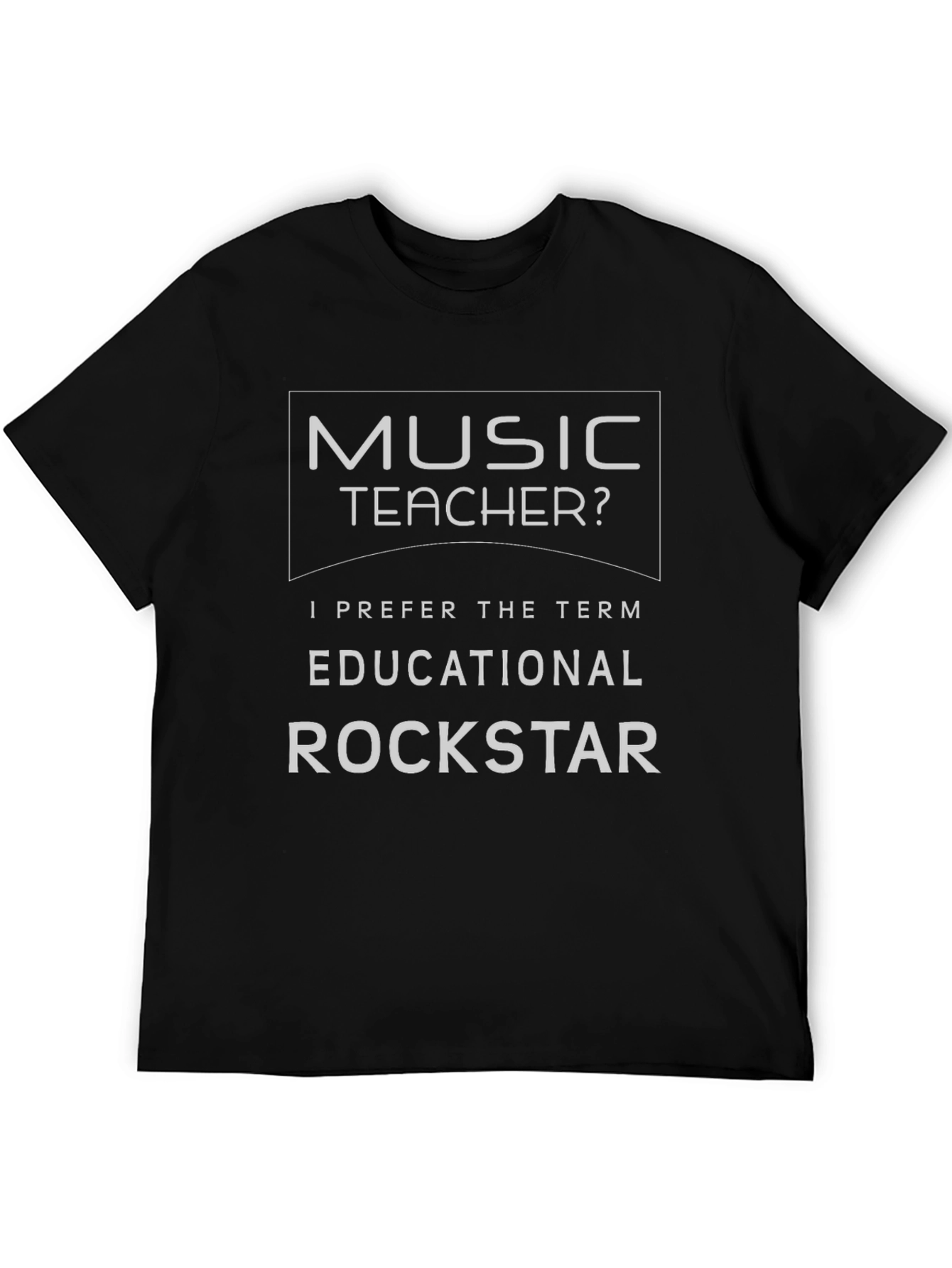 Music Teacher Educational Rockstar Graphic T-Shirt