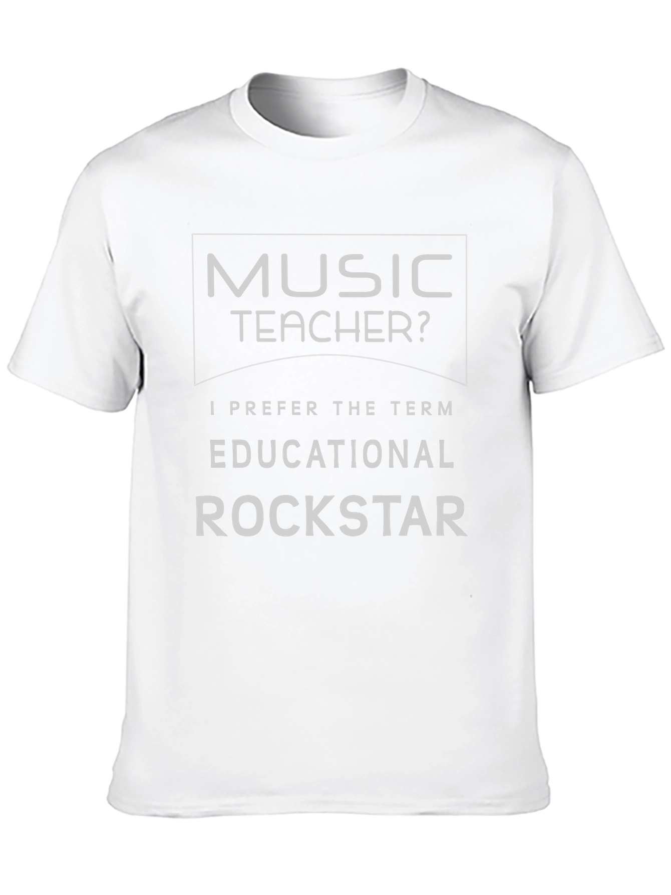 Music Teacher Educational Rockstar Graphic T-Shirt