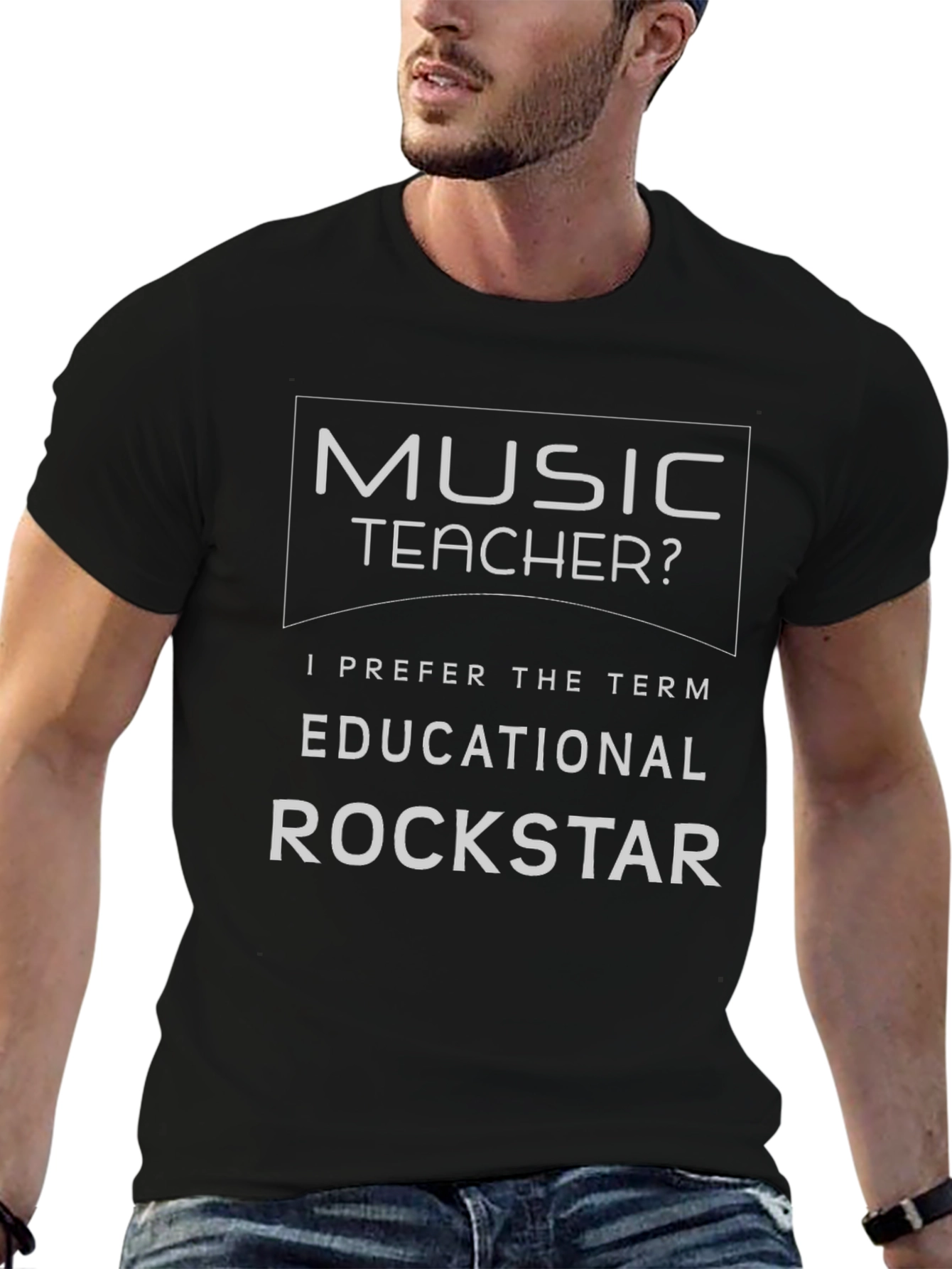 Music Teacher Educational Rockstar Graphic T-Shirt