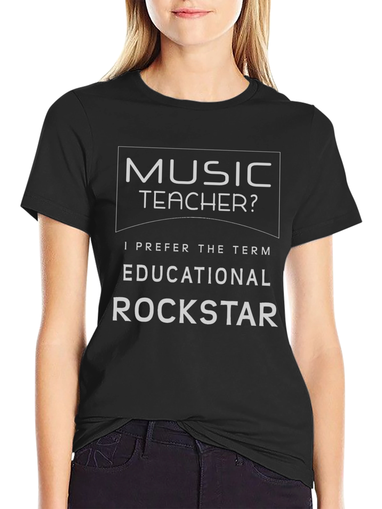 Music Teacher Educational Rockstar Graphic T-Shirt