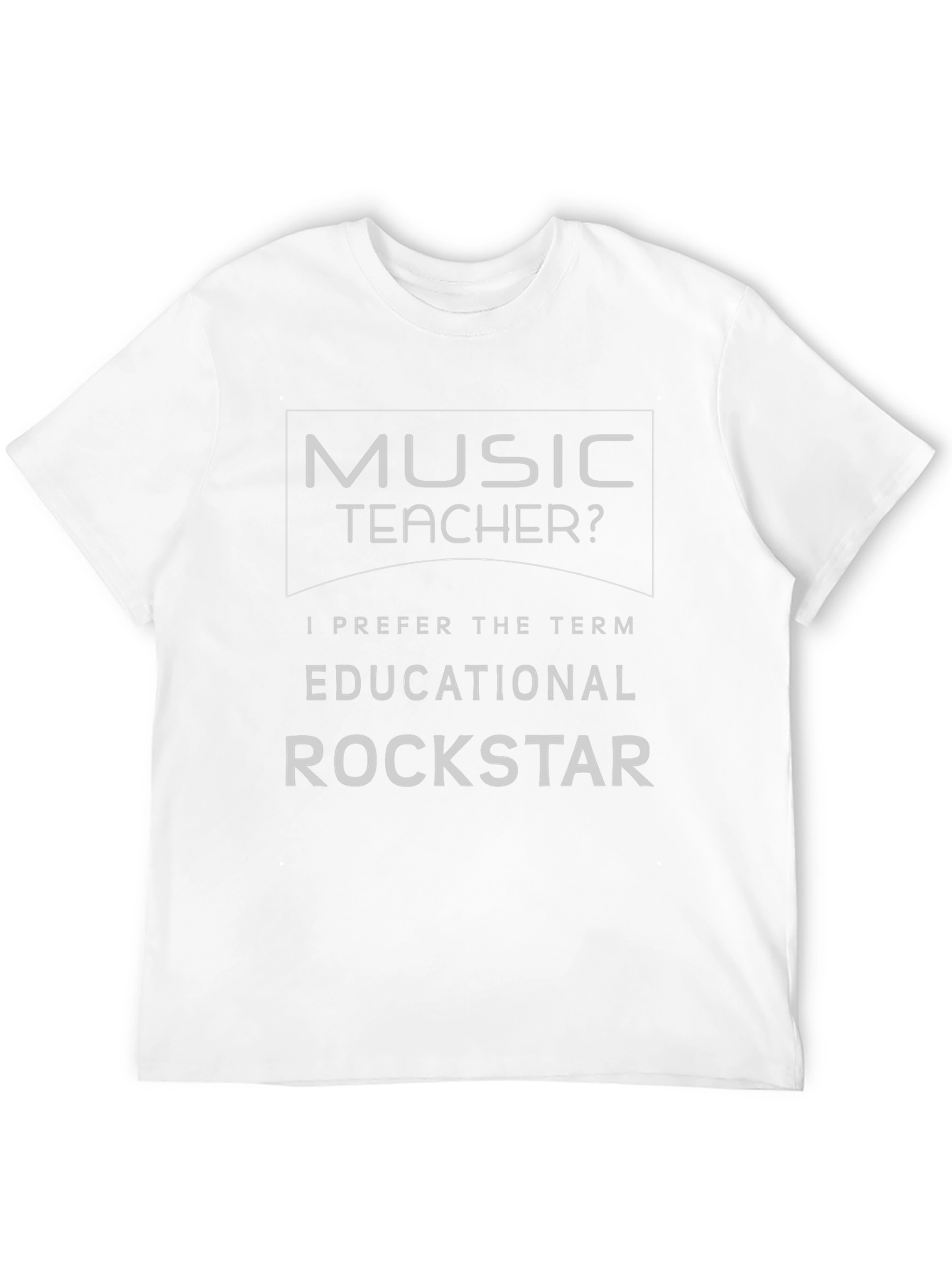 Music Teacher Educational Rockstar Graphic T-Shirt