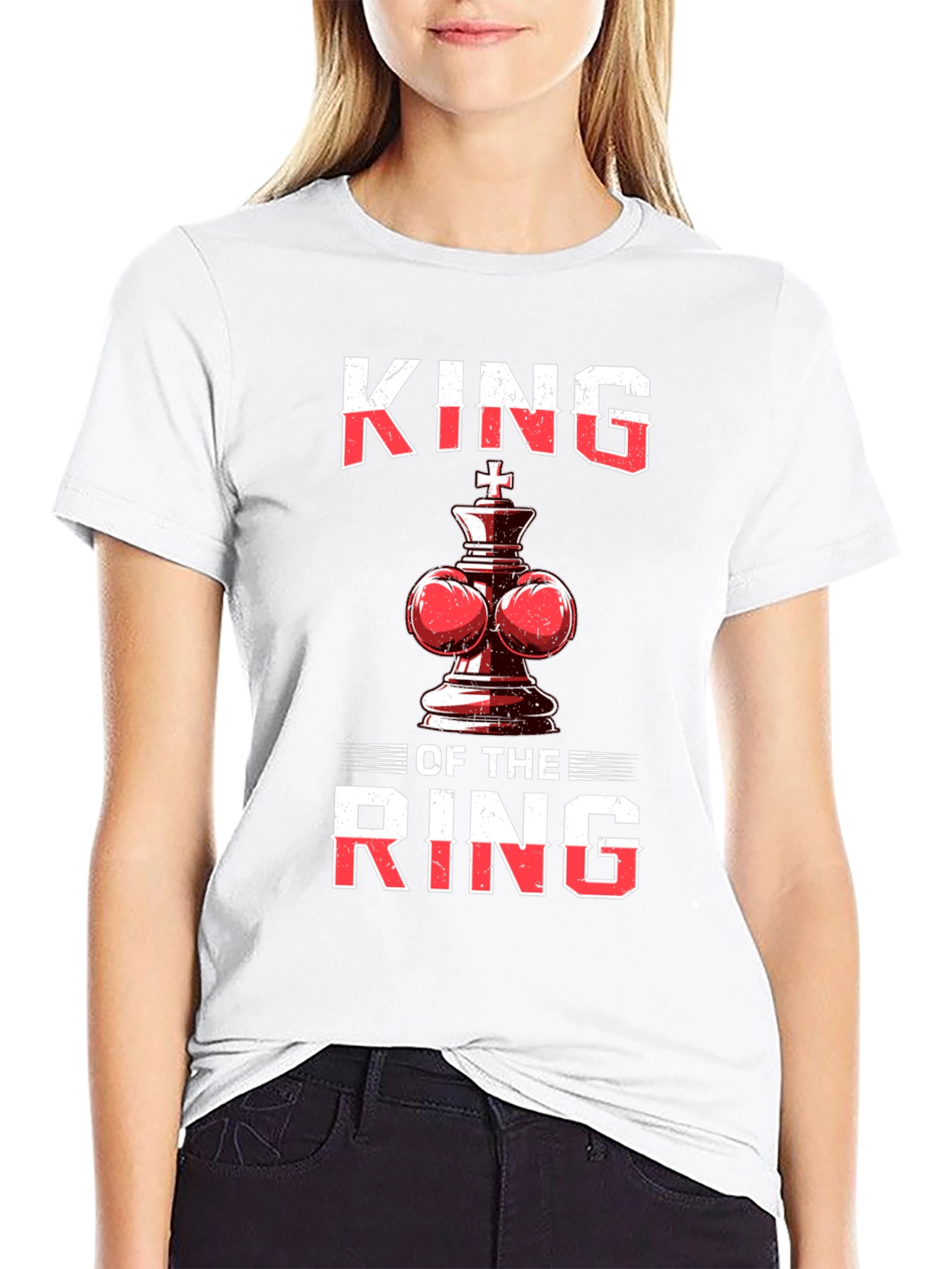 King of the Ring T-Shirt - Boxing Chess Piece