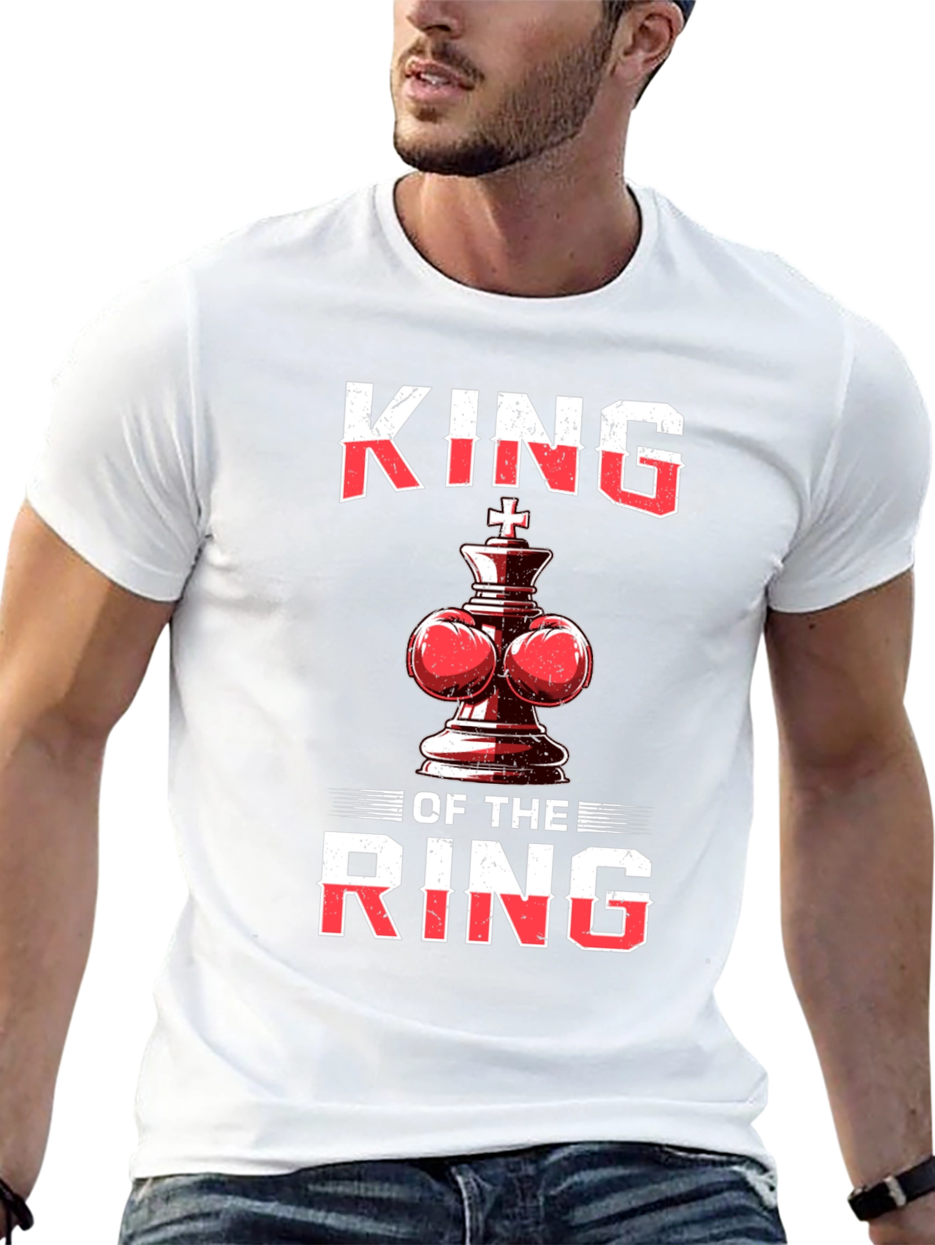 King of the Ring T-Shirt - Boxing Chess Piece