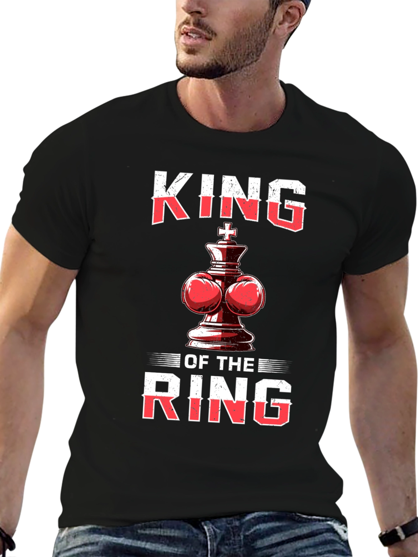 King of the Ring T-Shirt - Boxing Chess Piece