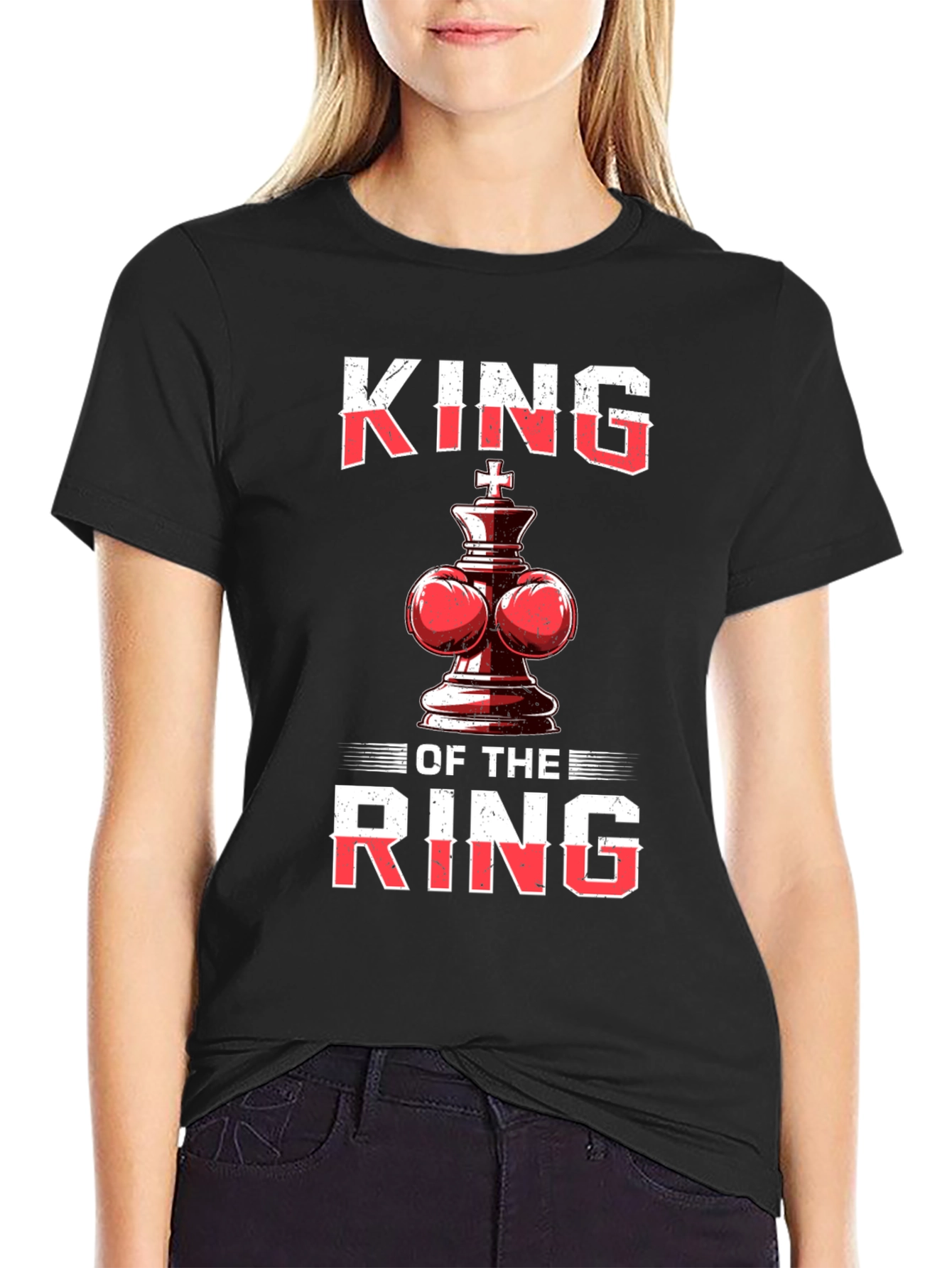 King of the Ring T-Shirt - Boxing Chess Piece