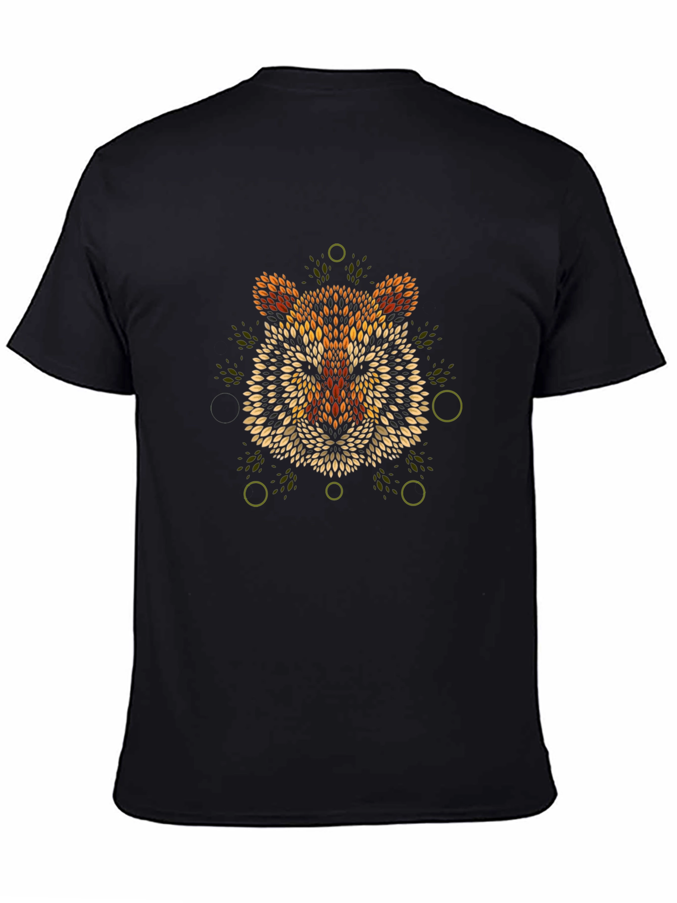 Geometric Tiger Graphic Print T-Shirt