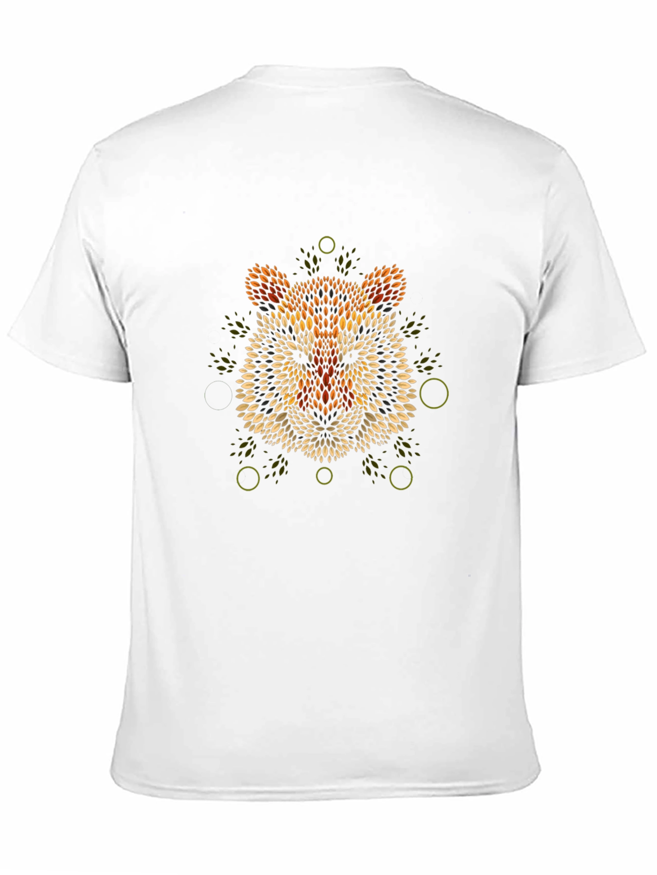 Geometric Tiger Graphic Print T-Shirt