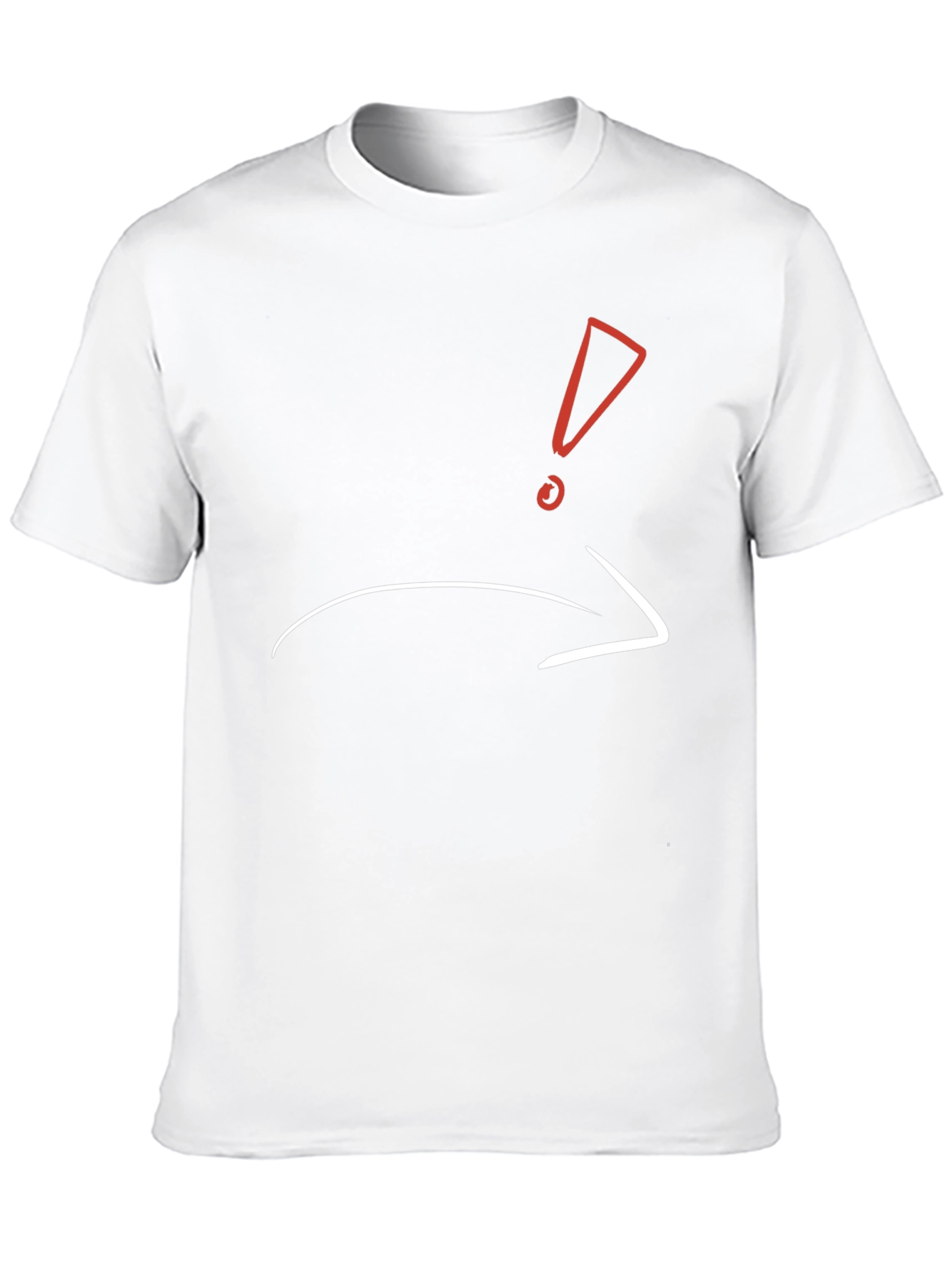 Mens Black T-shirt with Graphic Design