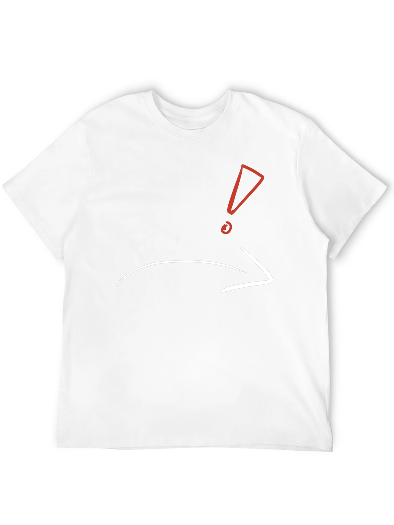 Mens Black T-shirt with Graphic Design