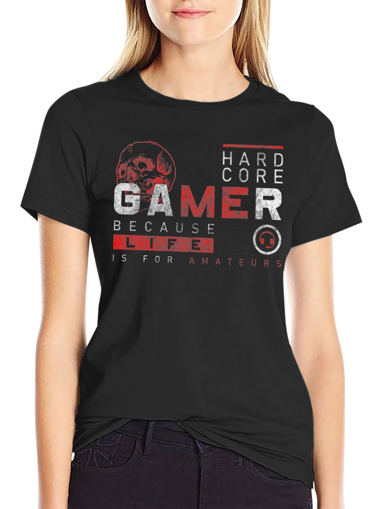 Hardcore Gamer Black T-Shirt
