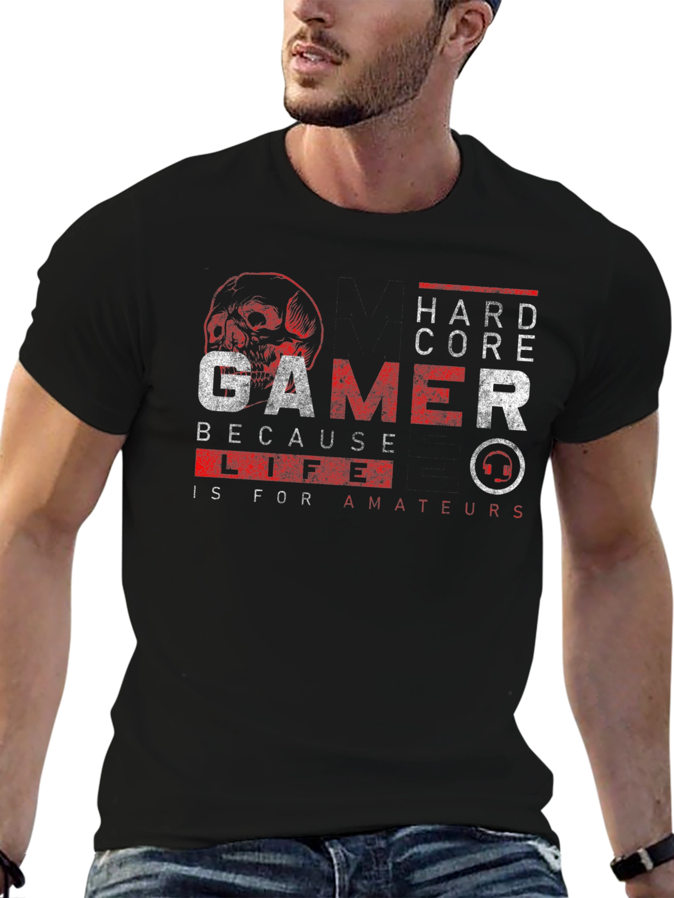 Hardcore Gamer Black T-Shirt