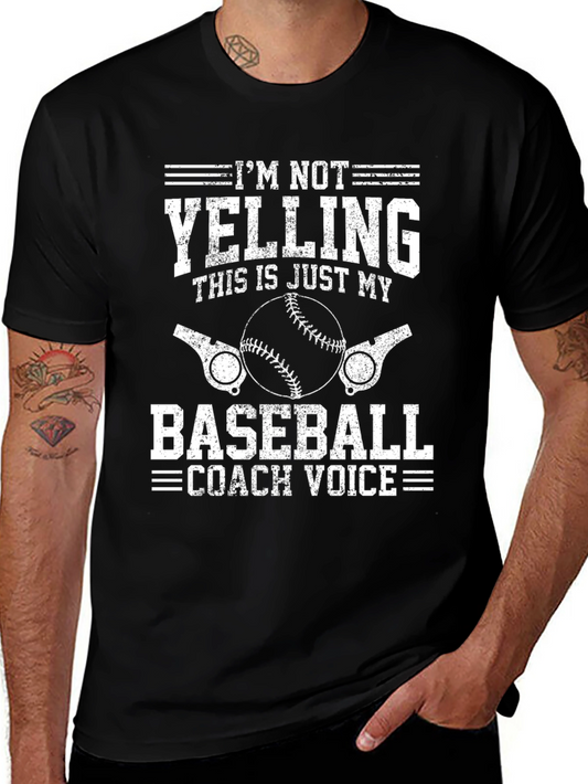 Baseball Coach Voice T-Shirt - Funny Baseball Tee