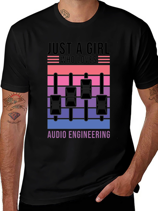 Audio Engineering Girls T-Shirt - Mixer Graphic Tee