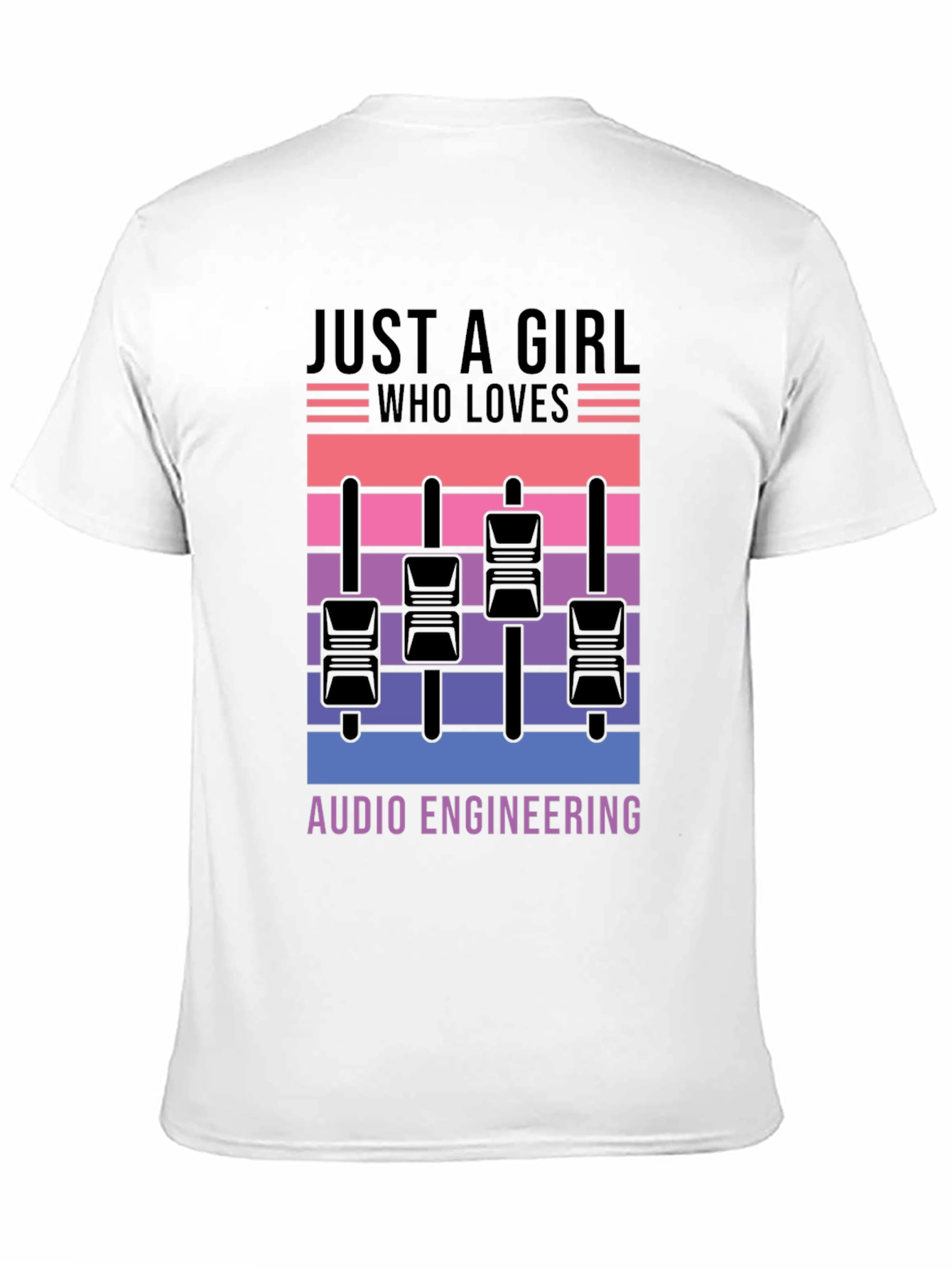 Audio Engineering Girls T-Shirt - Mixer Graphic Tee