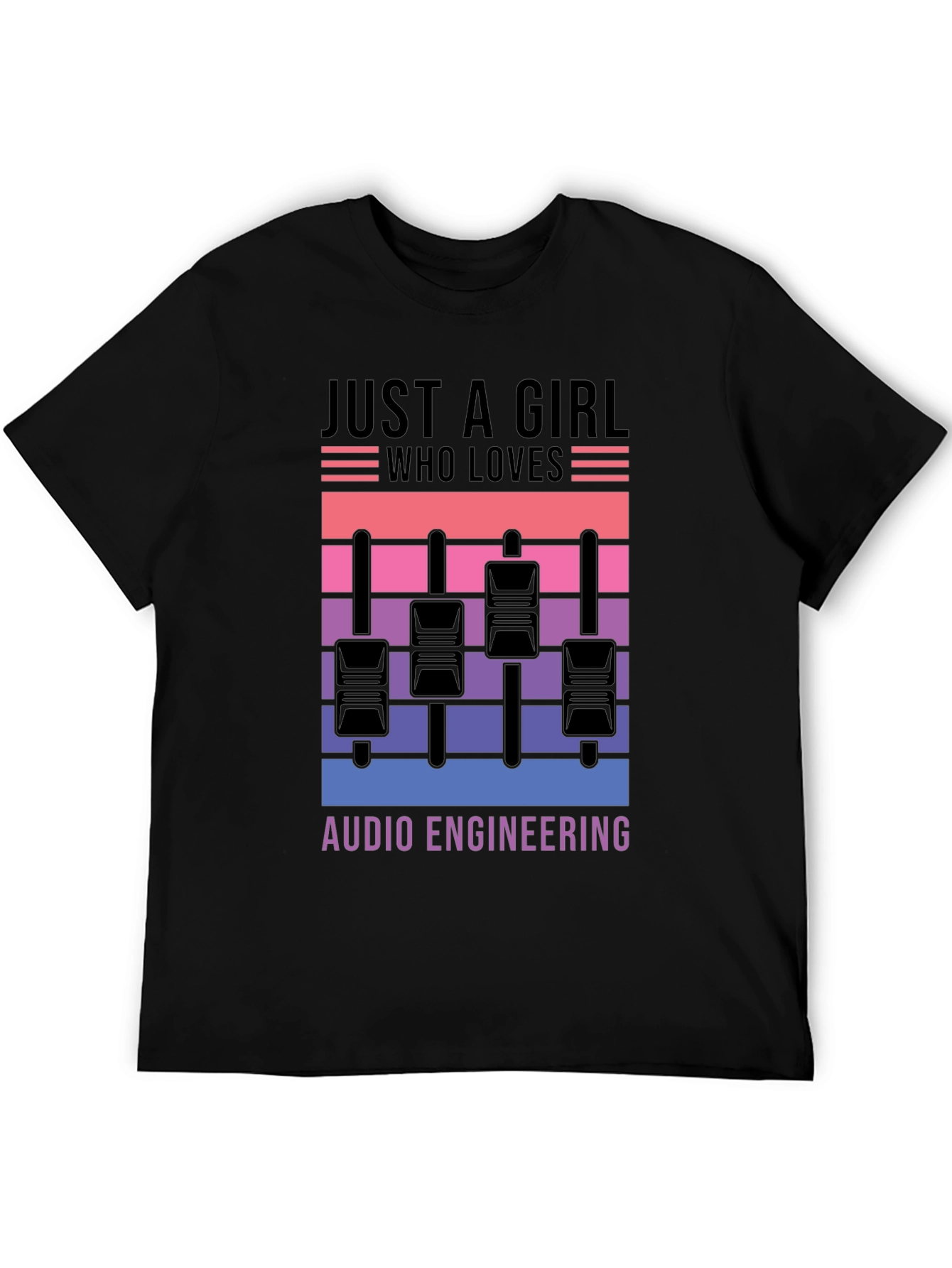 Audio Engineering Girls T-Shirt - Mixer Graphic Tee