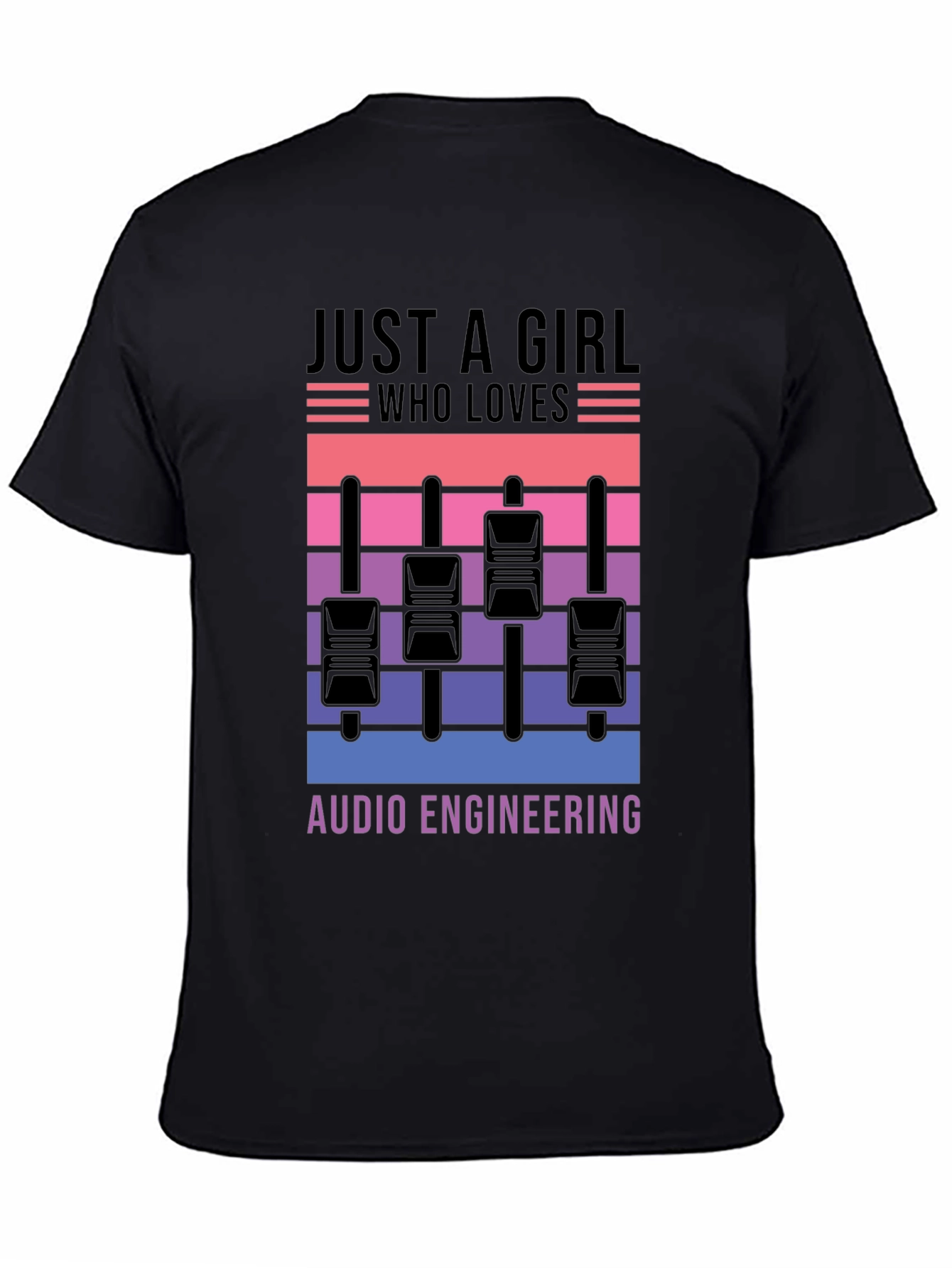 Audio Engineering Girls T-Shirt - Mixer Graphic Tee