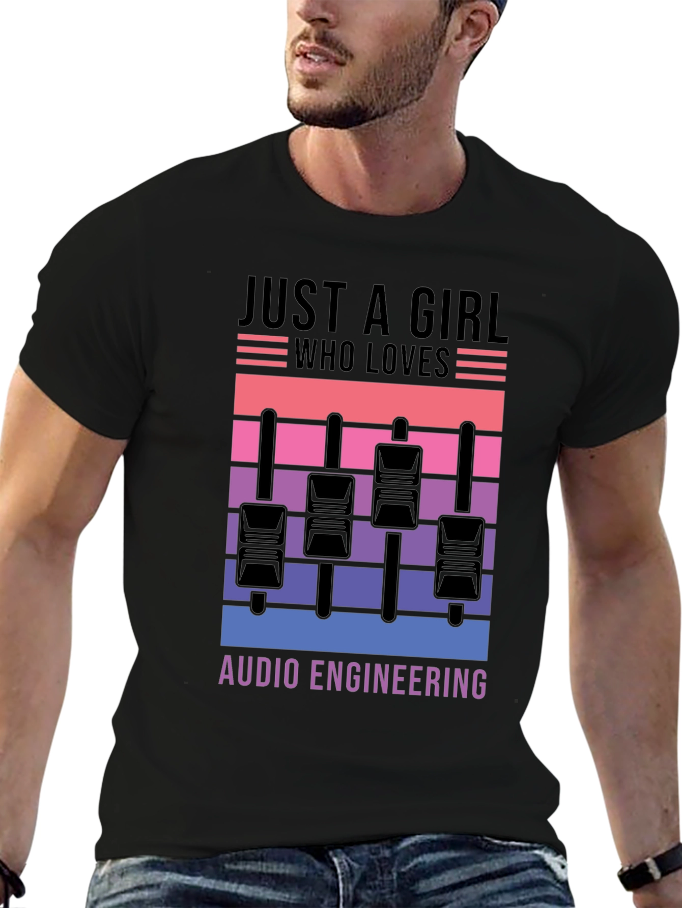 Audio Engineering Girls T-Shirt - Mixer Graphic Tee