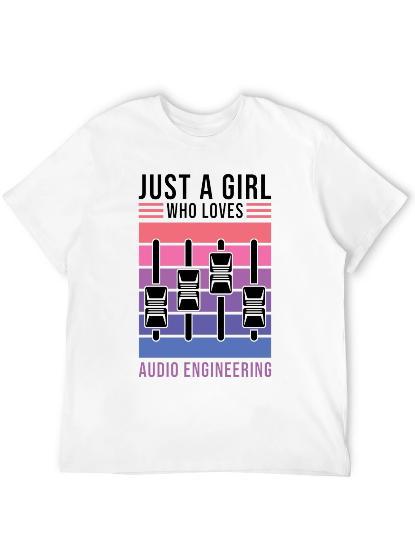 Audio Engineering Girls T-Shirt - Mixer Graphic Tee