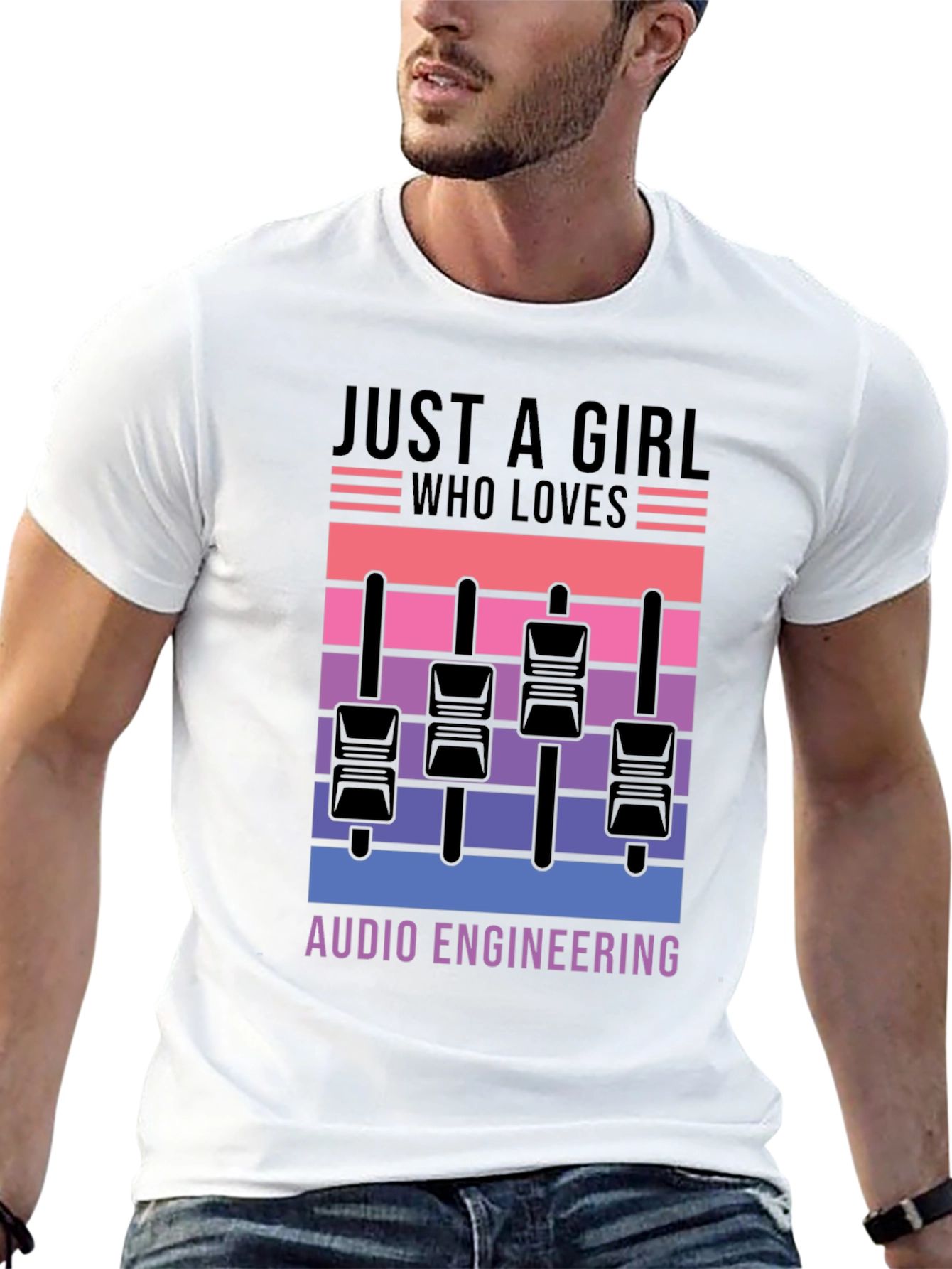 Audio Engineering Girls T-Shirt - Mixer Graphic Tee