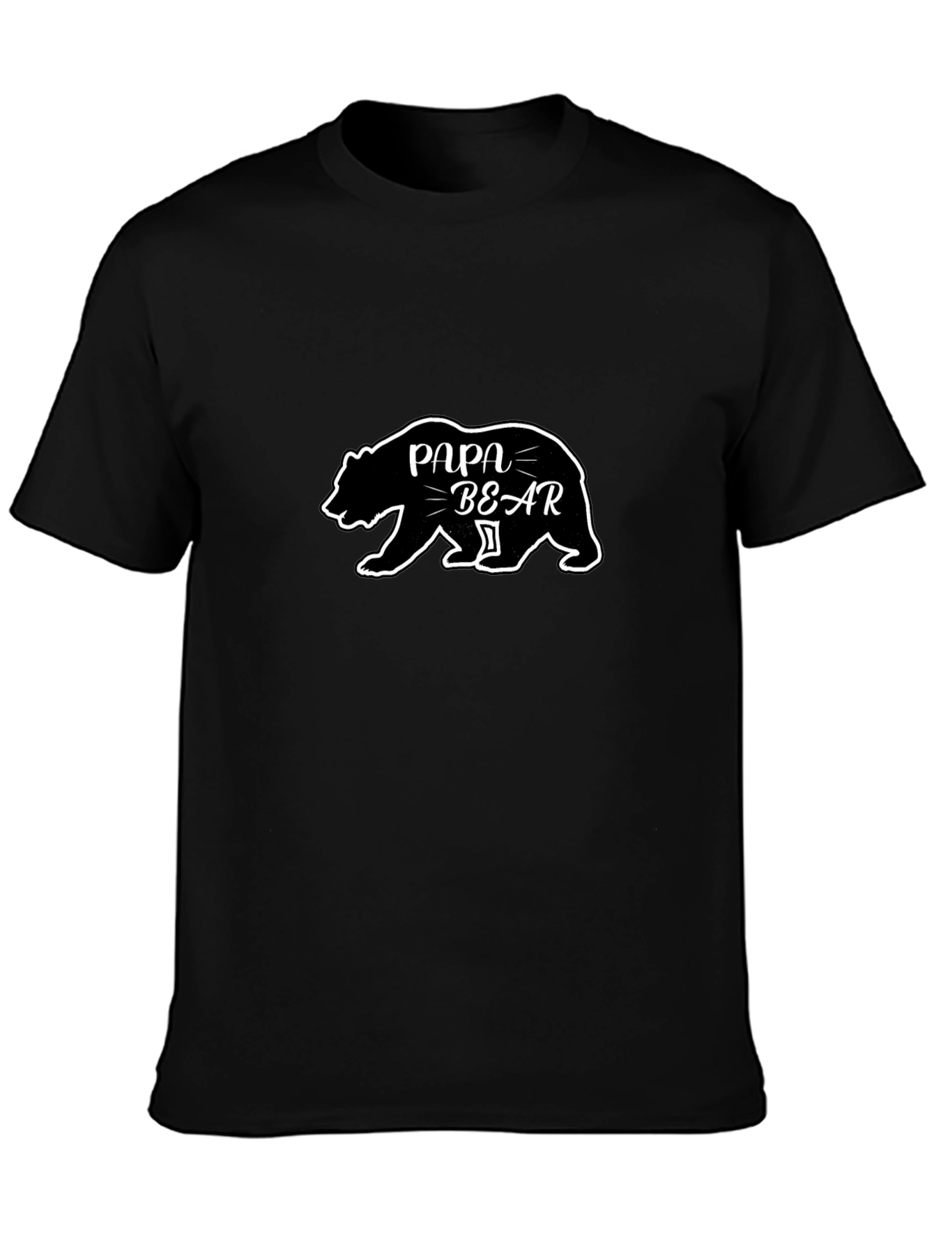 Papa Bear Black T-Shirt