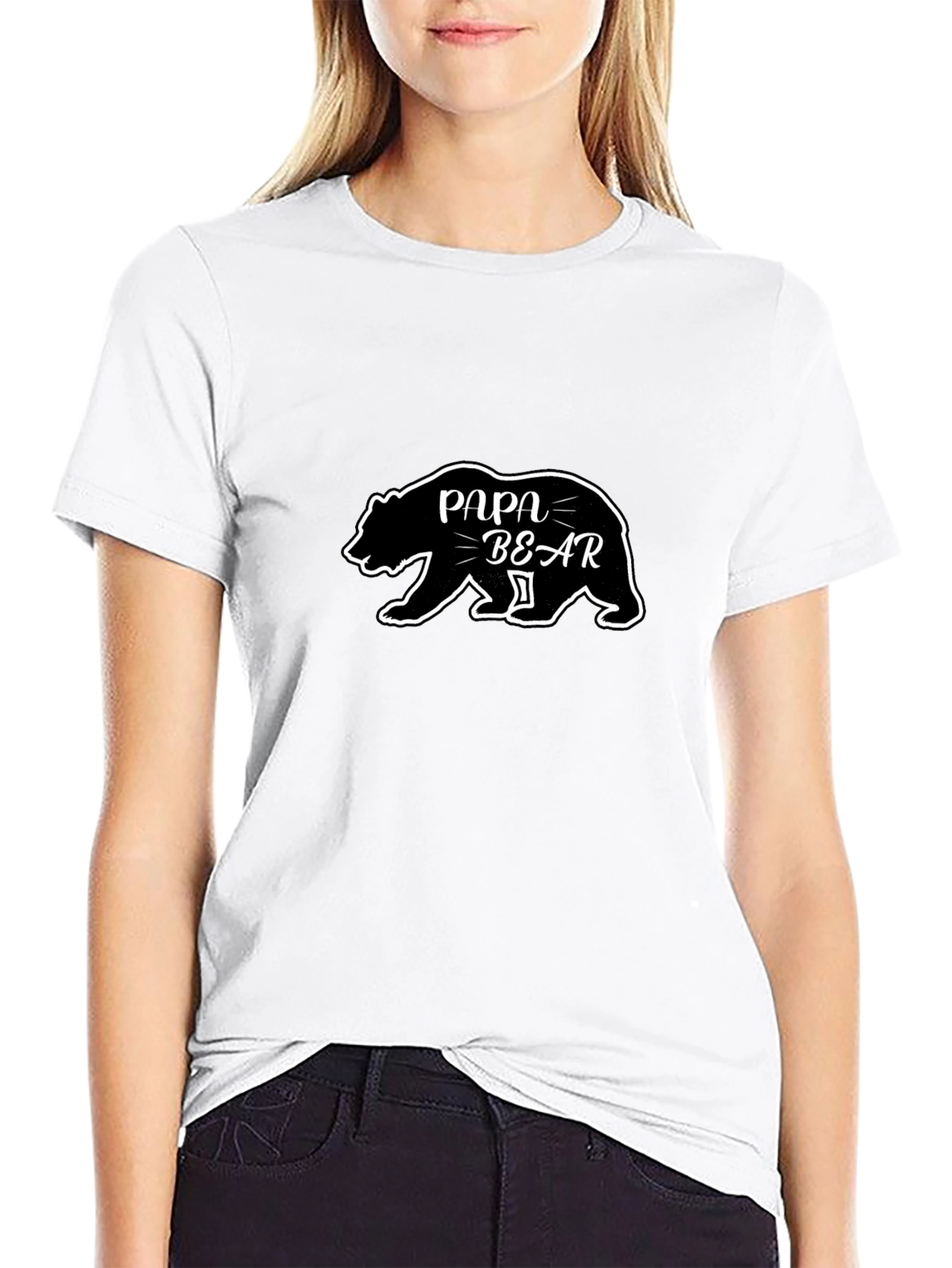 Papa Bear Black T-Shirt