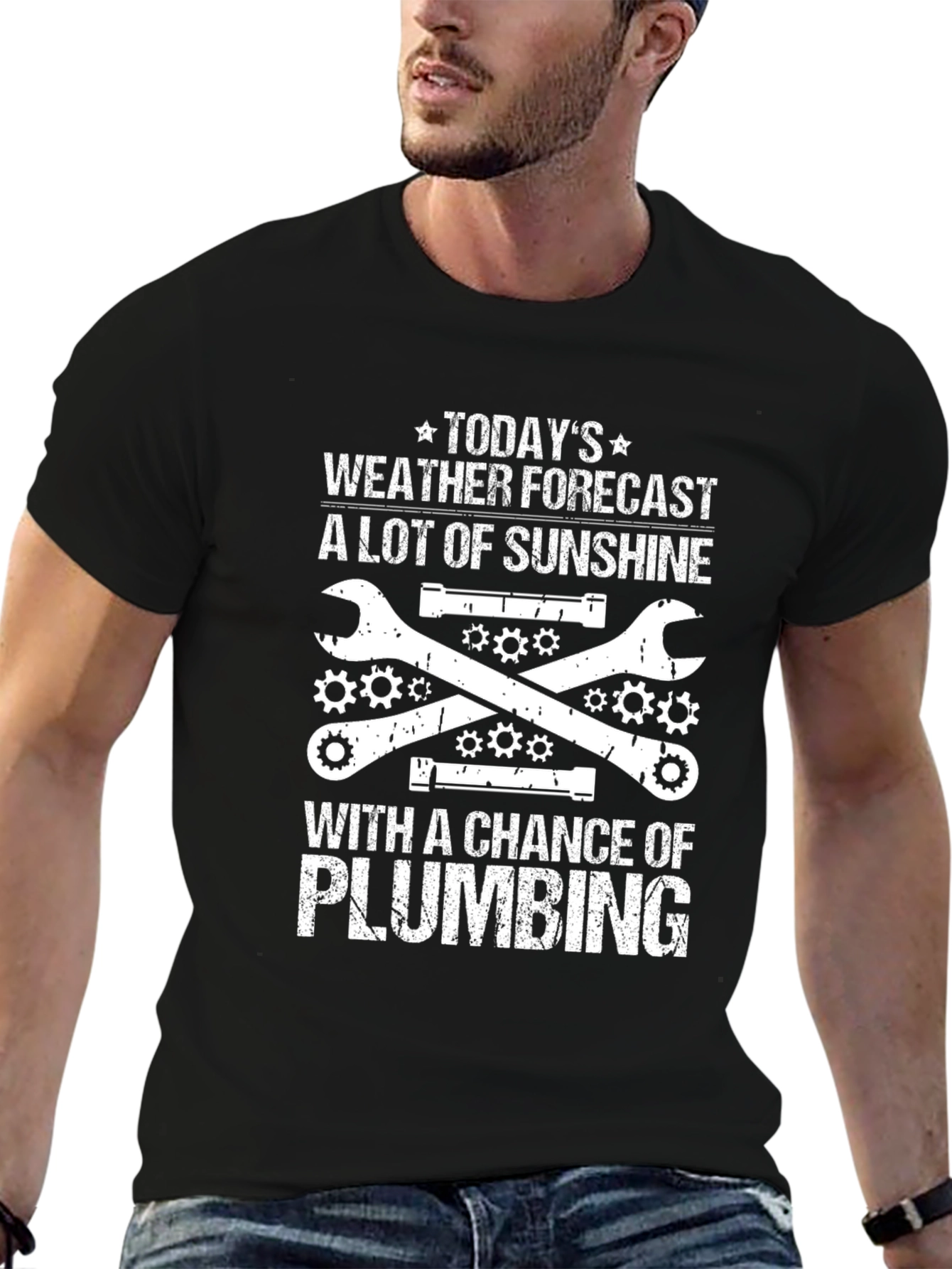 Plumbing Weather Forecast Graphic T-Shirt