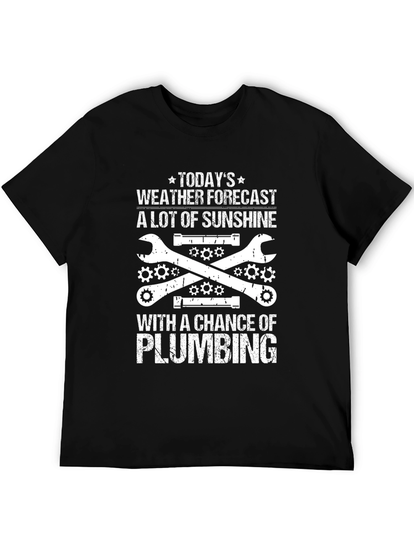 Plumbing Weather Forecast Graphic T-Shirt