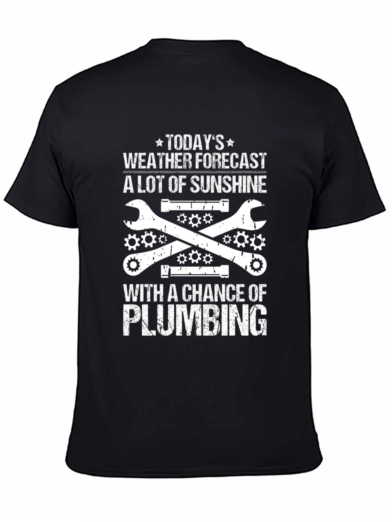 Plumbing Weather Forecast Graphic T-Shirt