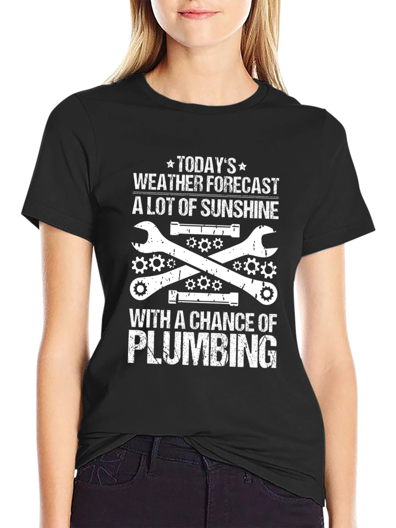 Plumbing Weather Forecast Graphic T-Shirt