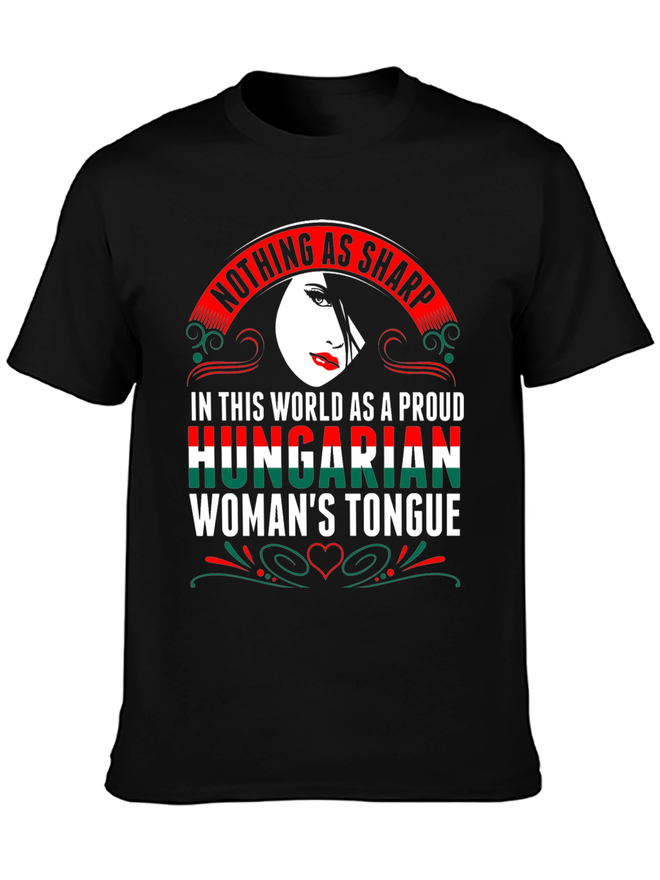 Proud Hungarian Womans Tongue Graphic T-Shirt