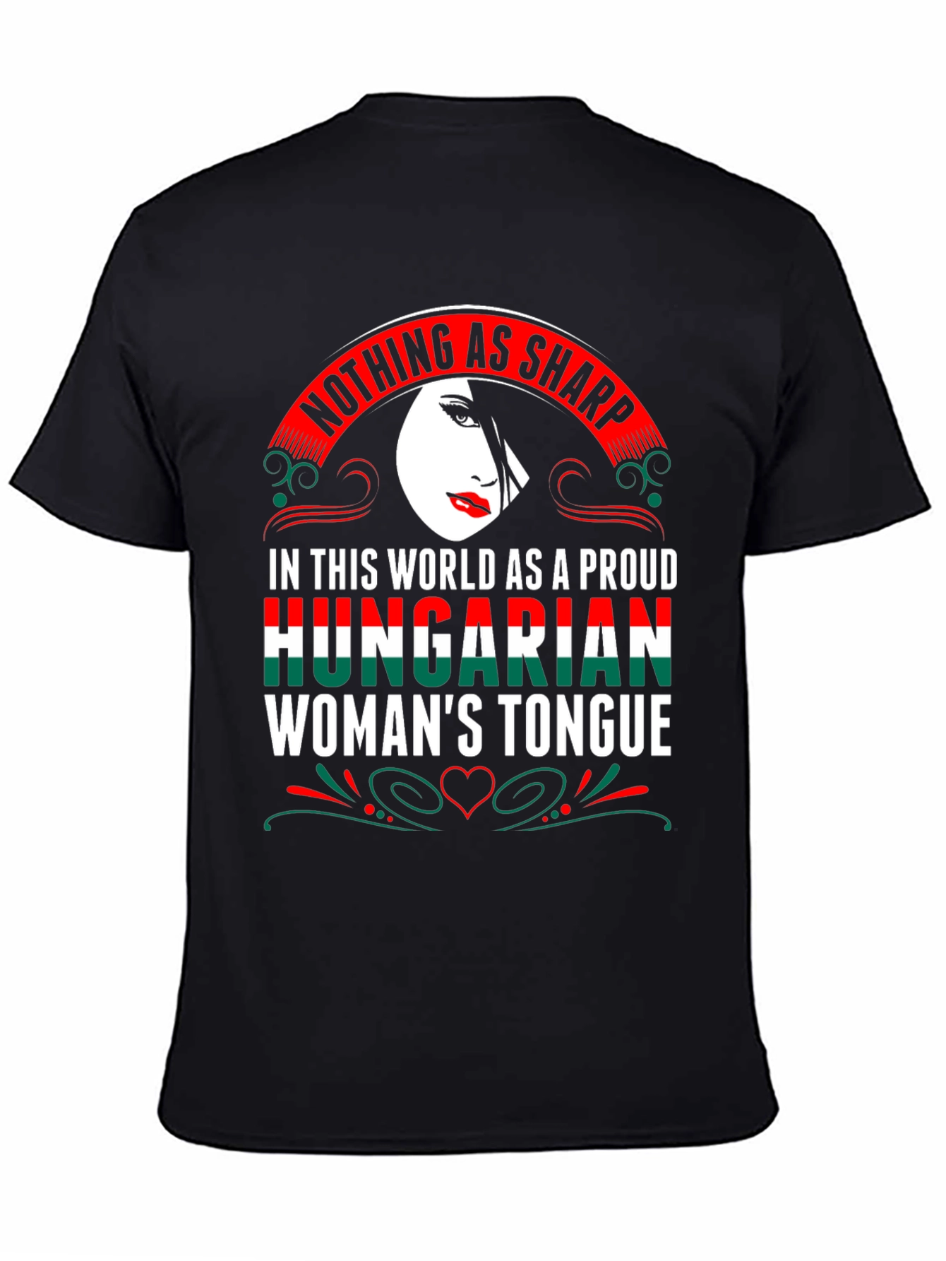 Proud Hungarian Womans Tongue Graphic T-Shirt