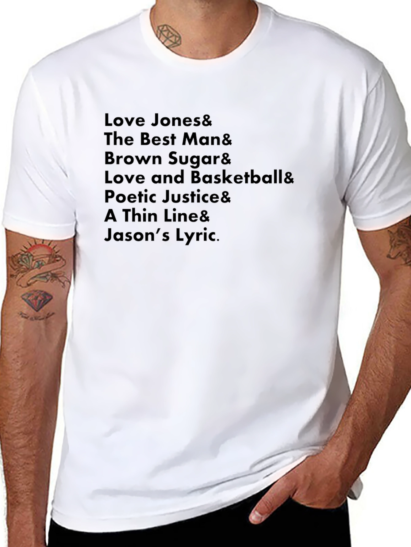 Movie Titles List Black Graphic Tee