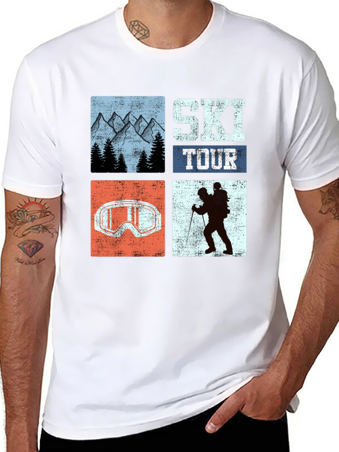 Ski Tour Graphic Tee - Adventure Ready!