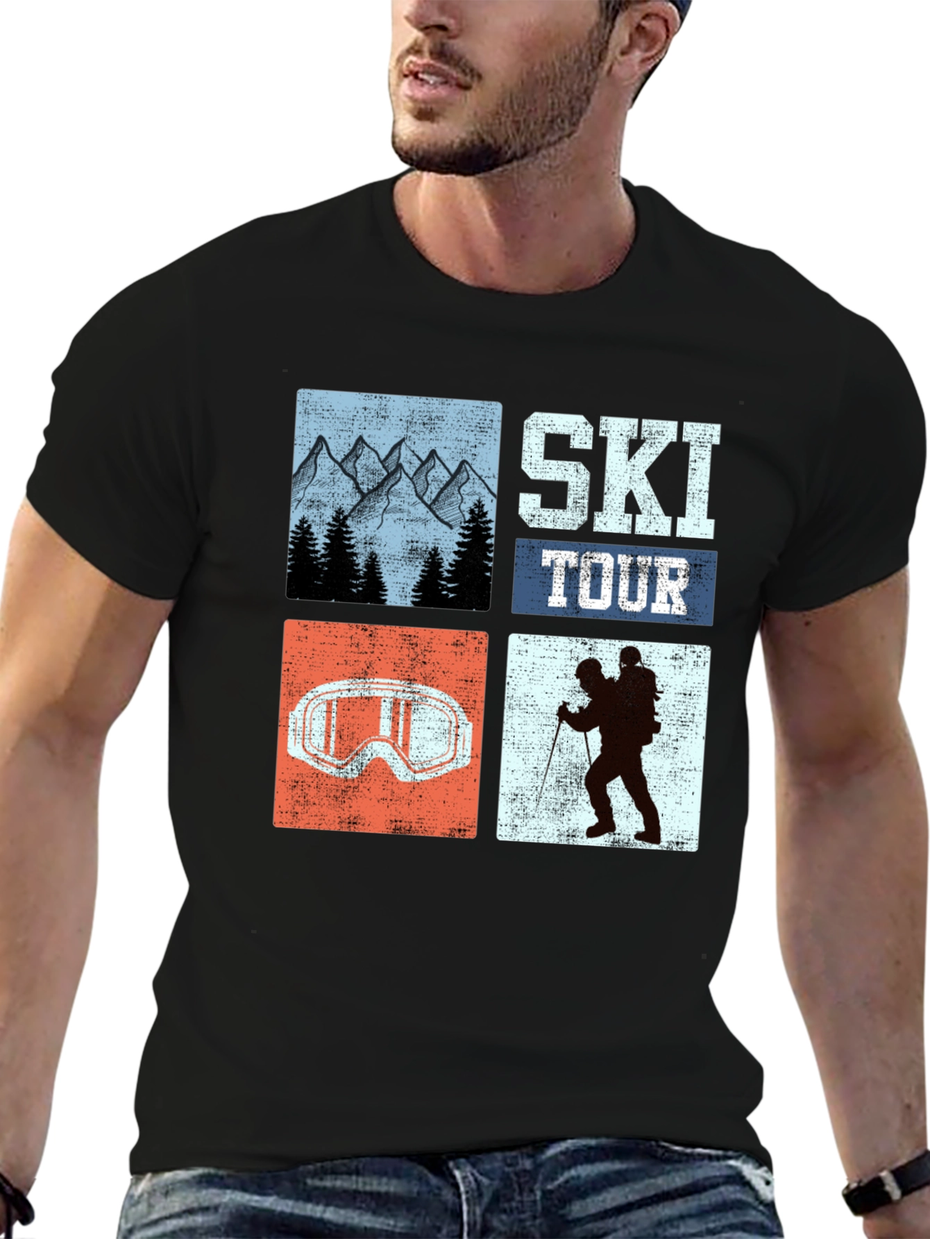 Ski Tour Graphic Tee - Adventure Ready!