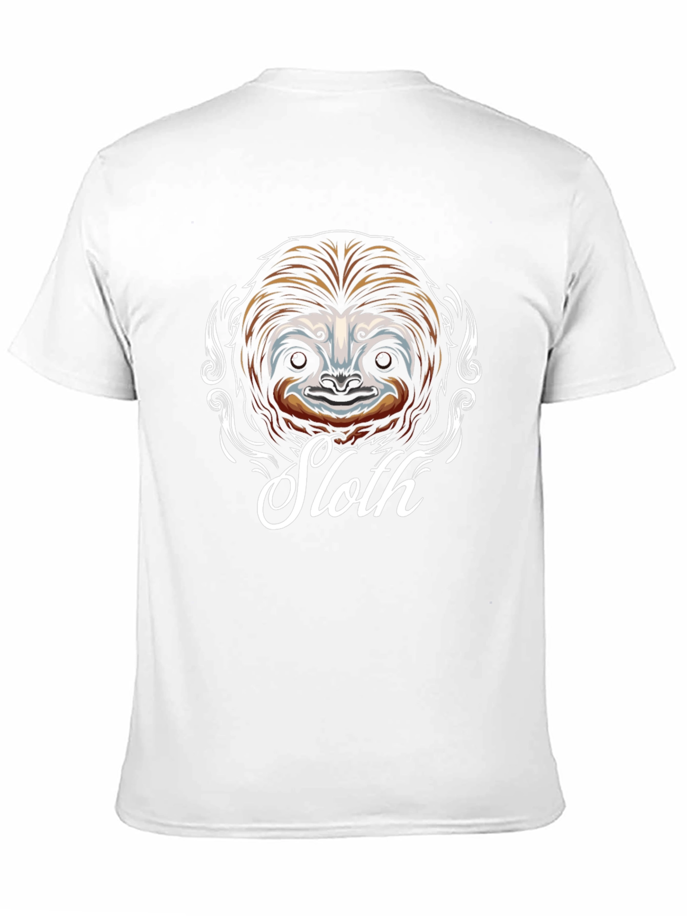 Sloth Graphic T-Shirt - Mens Black Cotton Tee