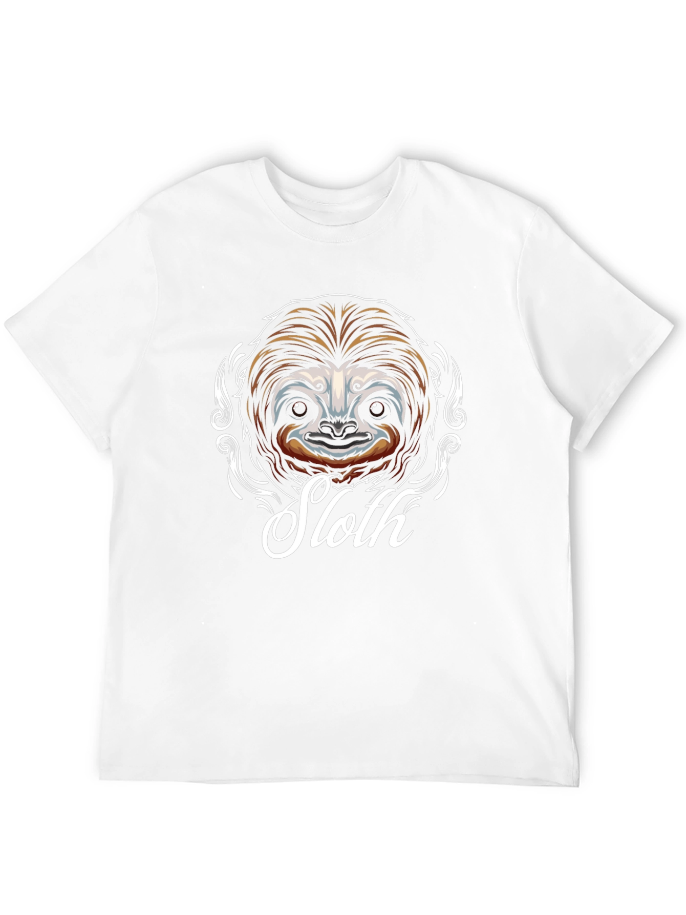 Sloth Graphic T-Shirt - Mens Black Cotton Tee