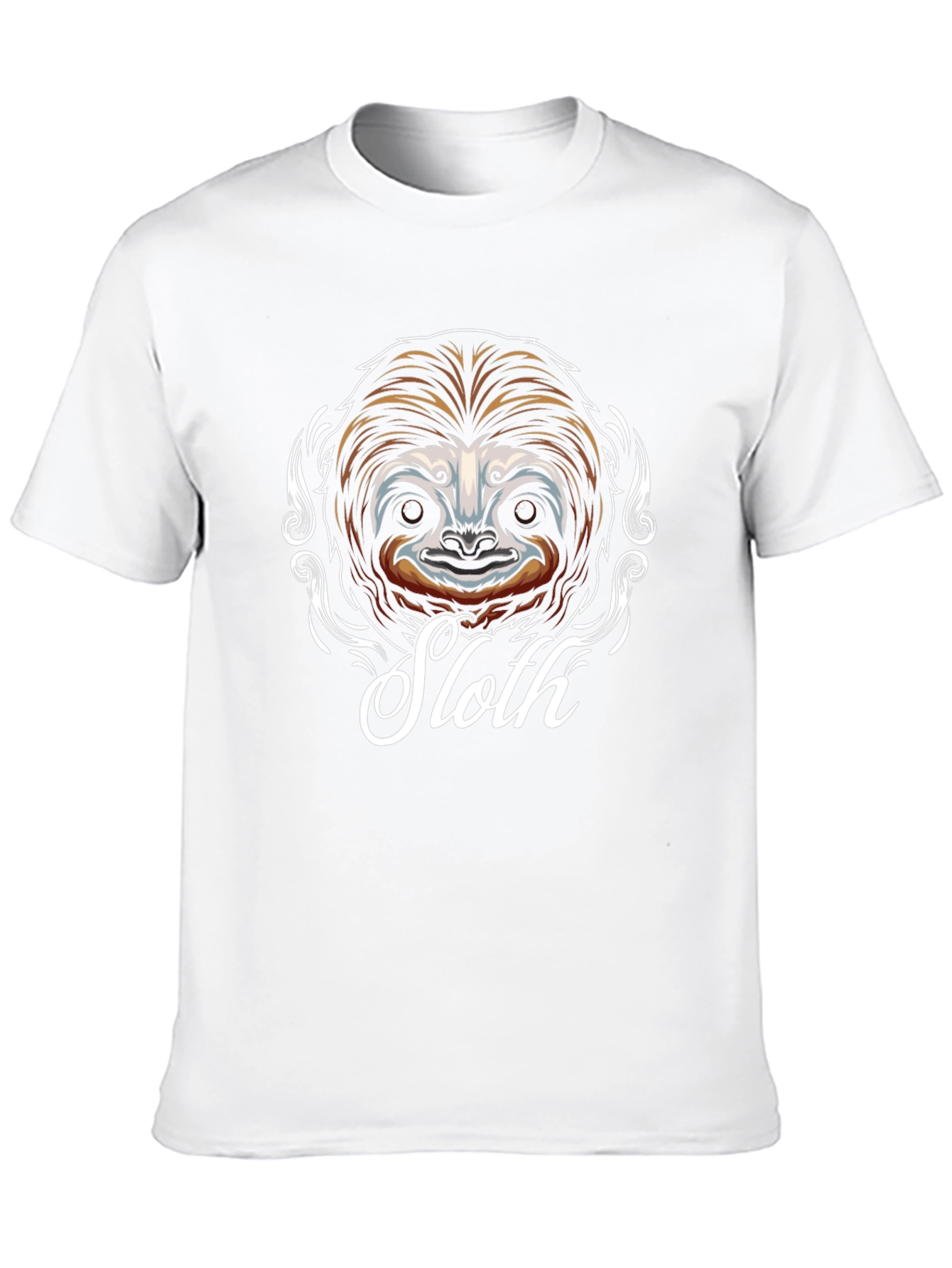 Sloth Graphic T-Shirt - Mens Black Cotton Tee