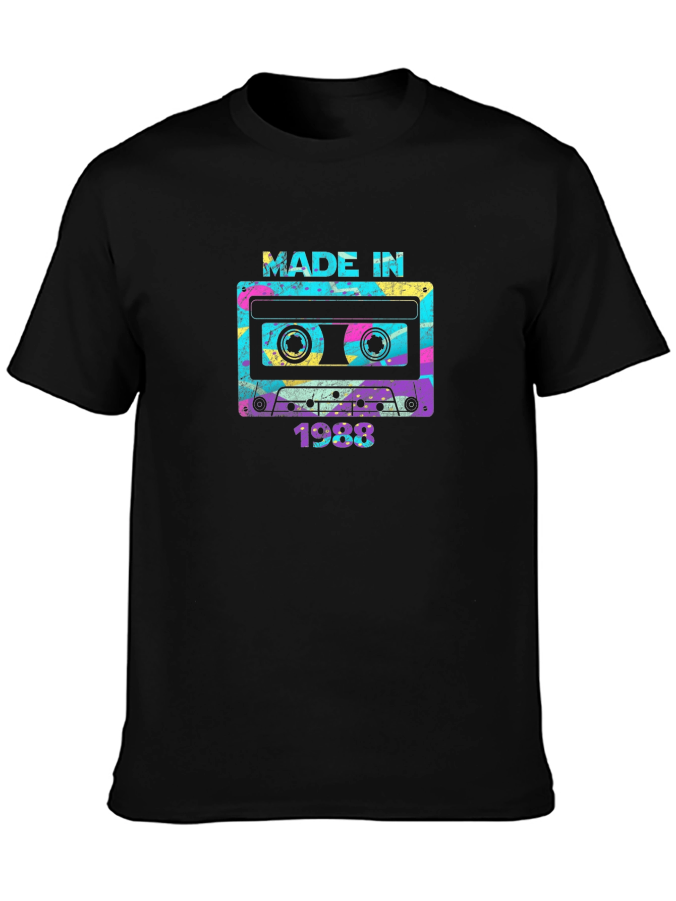 Made in 1988 Cassette Tape Graphic T-Shirt