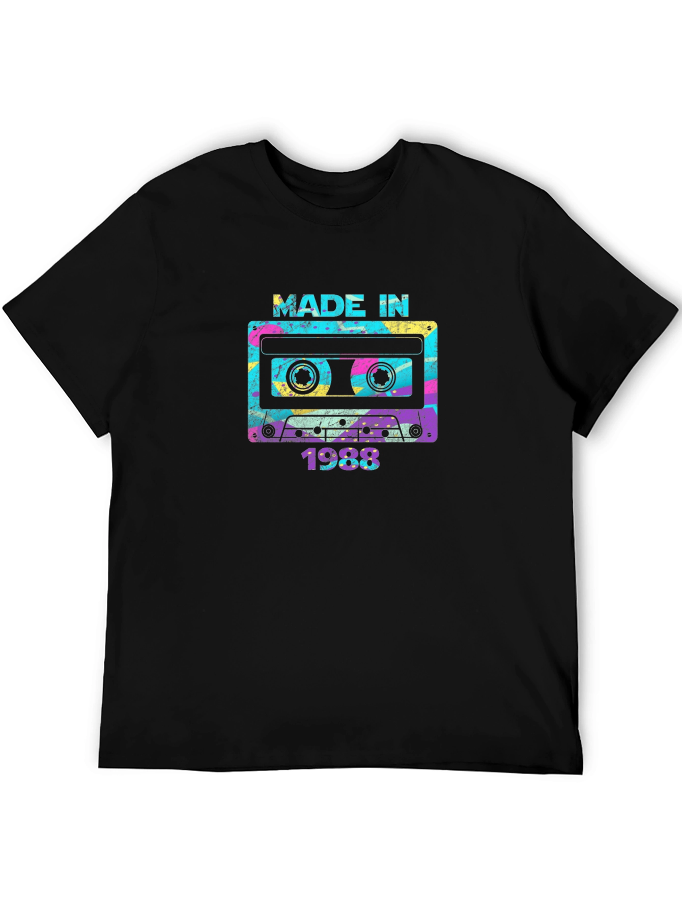 Made in 1988 Cassette Tape Graphic T-Shirt