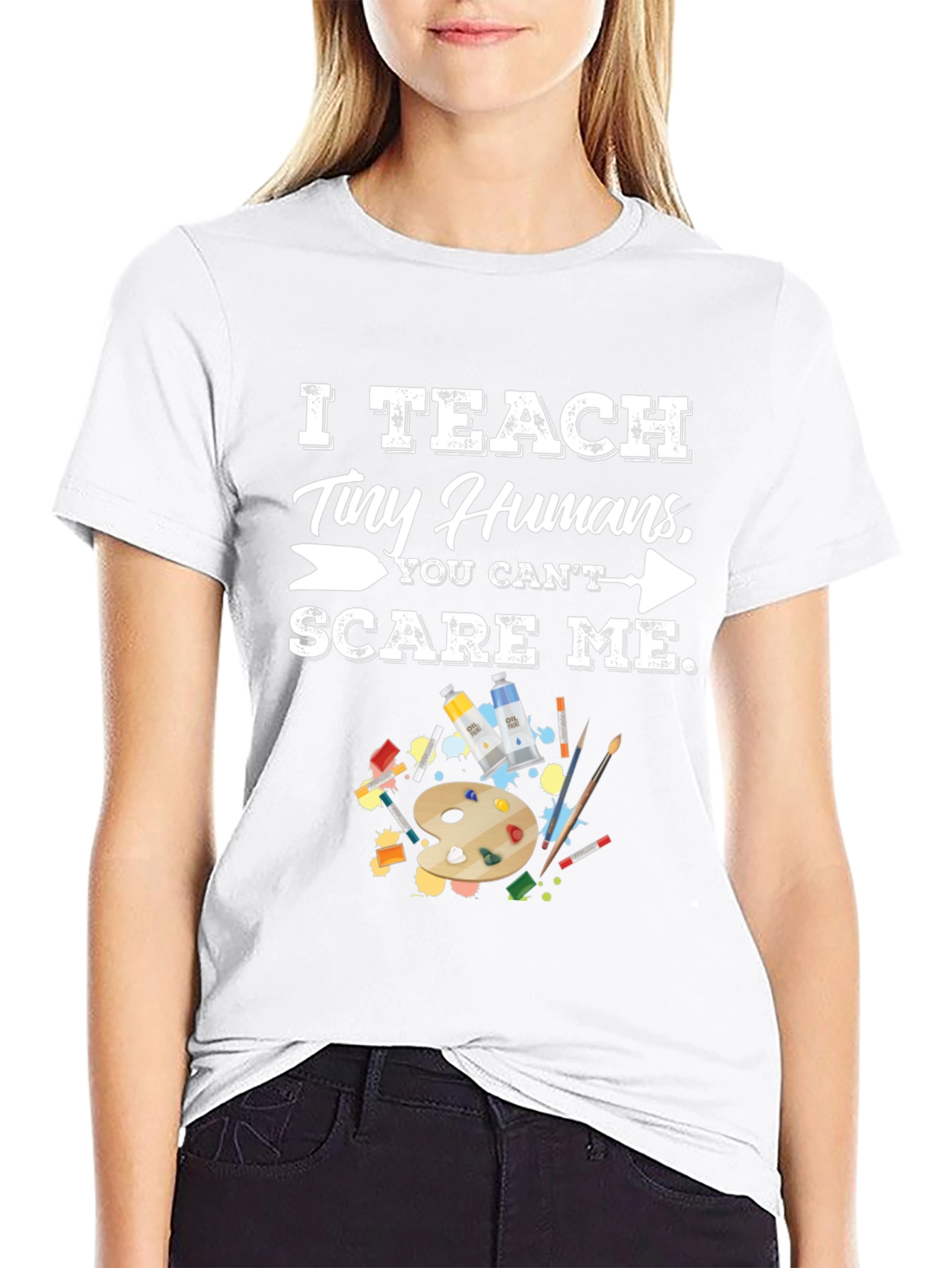 I Teach Tiny Humans Funny Teacher T-Shirt